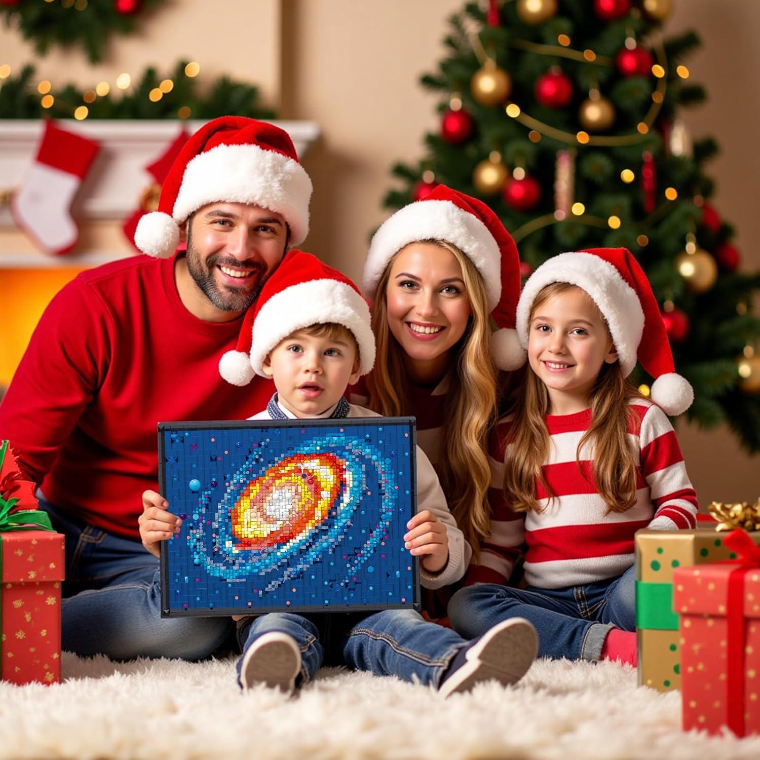 Bloques de Construcción HJPLPXH Galaxia Vía Láctea 2438 Piezas