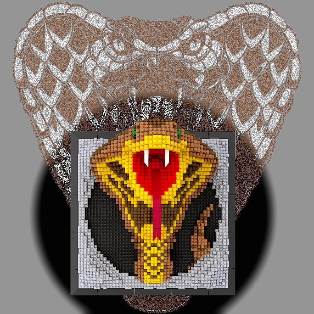 Conjunto de Bloques de Construcción Serpiente BDYDT 2376 Piezas