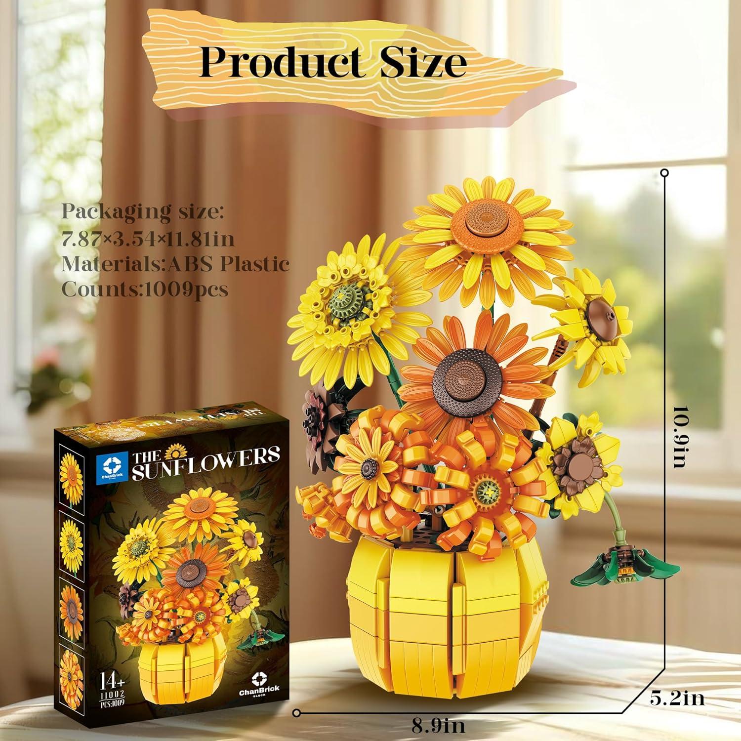 Juego de Construcción Girasoles Chanbrick 1009 Piezas