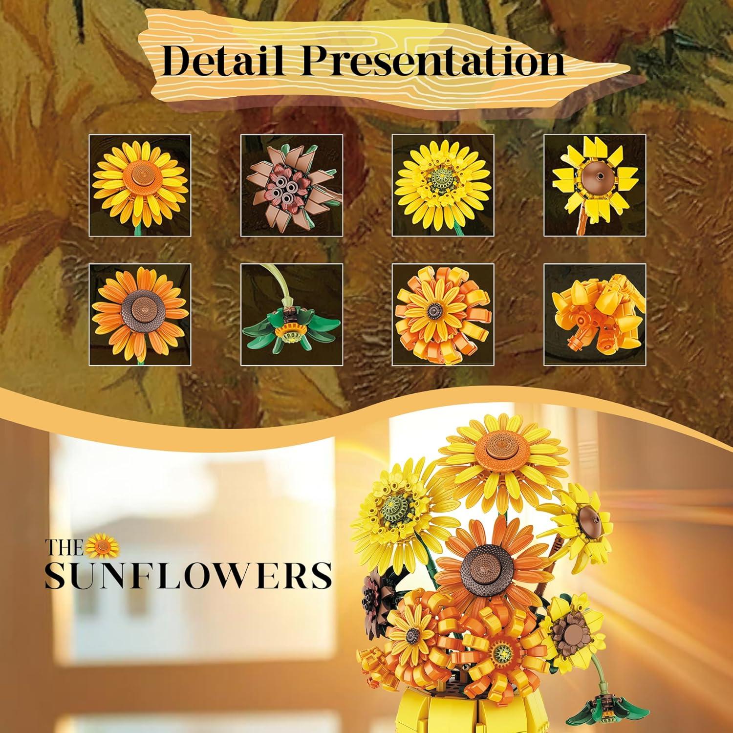 Juego de Construcción Girasoles Chanbrick 1009 Piezas