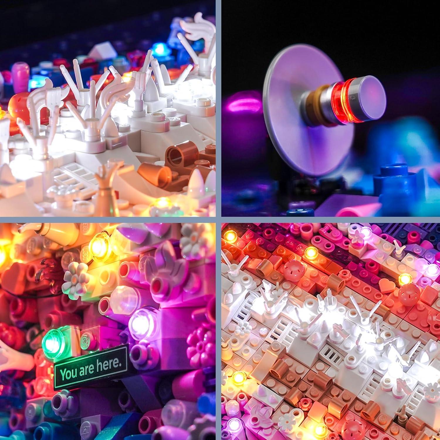 Luces LED BrickBling para Lego 31212 Vía Láctea RC