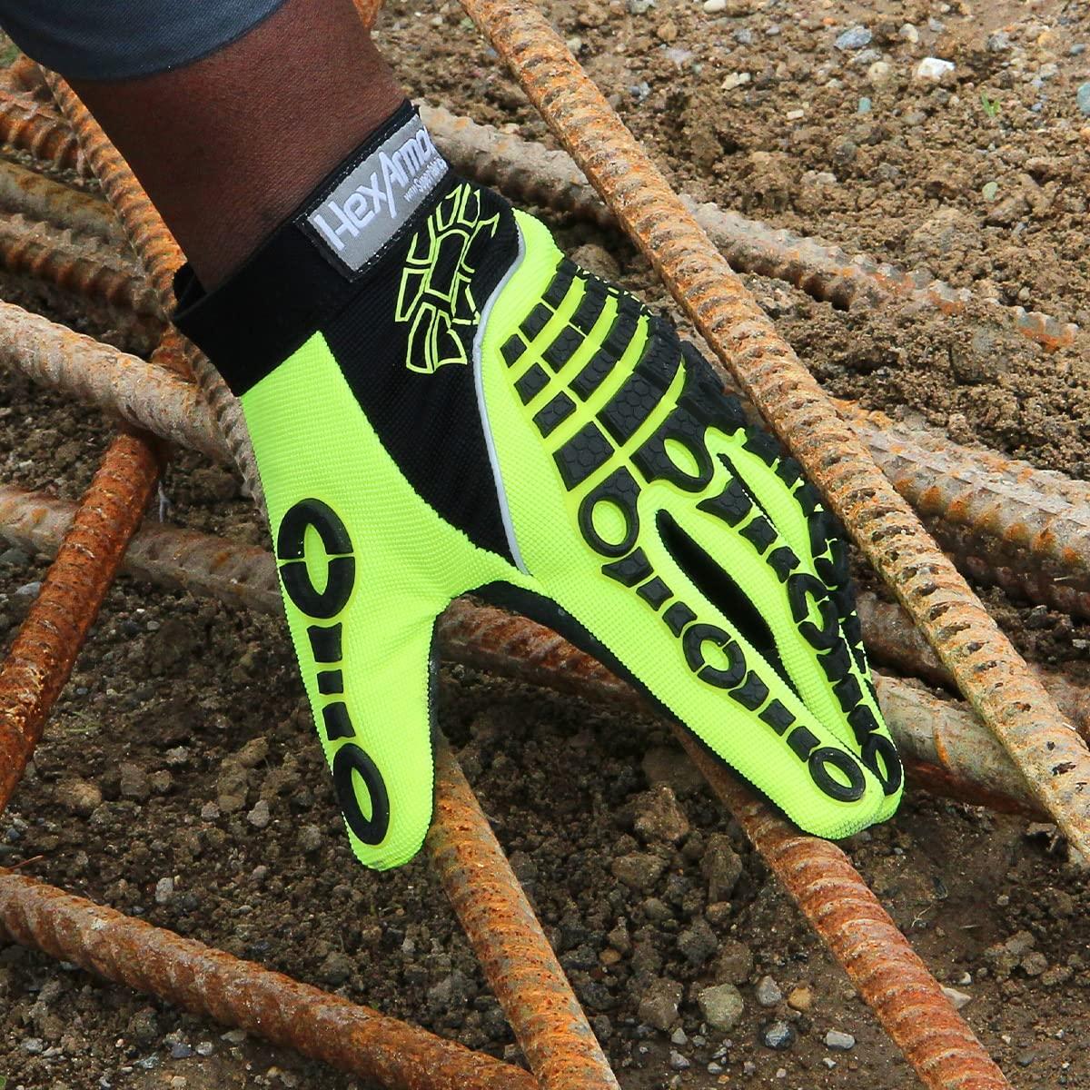 Guantes de Trabajo HexArmor 4026 Alta Visibilidad X-Large