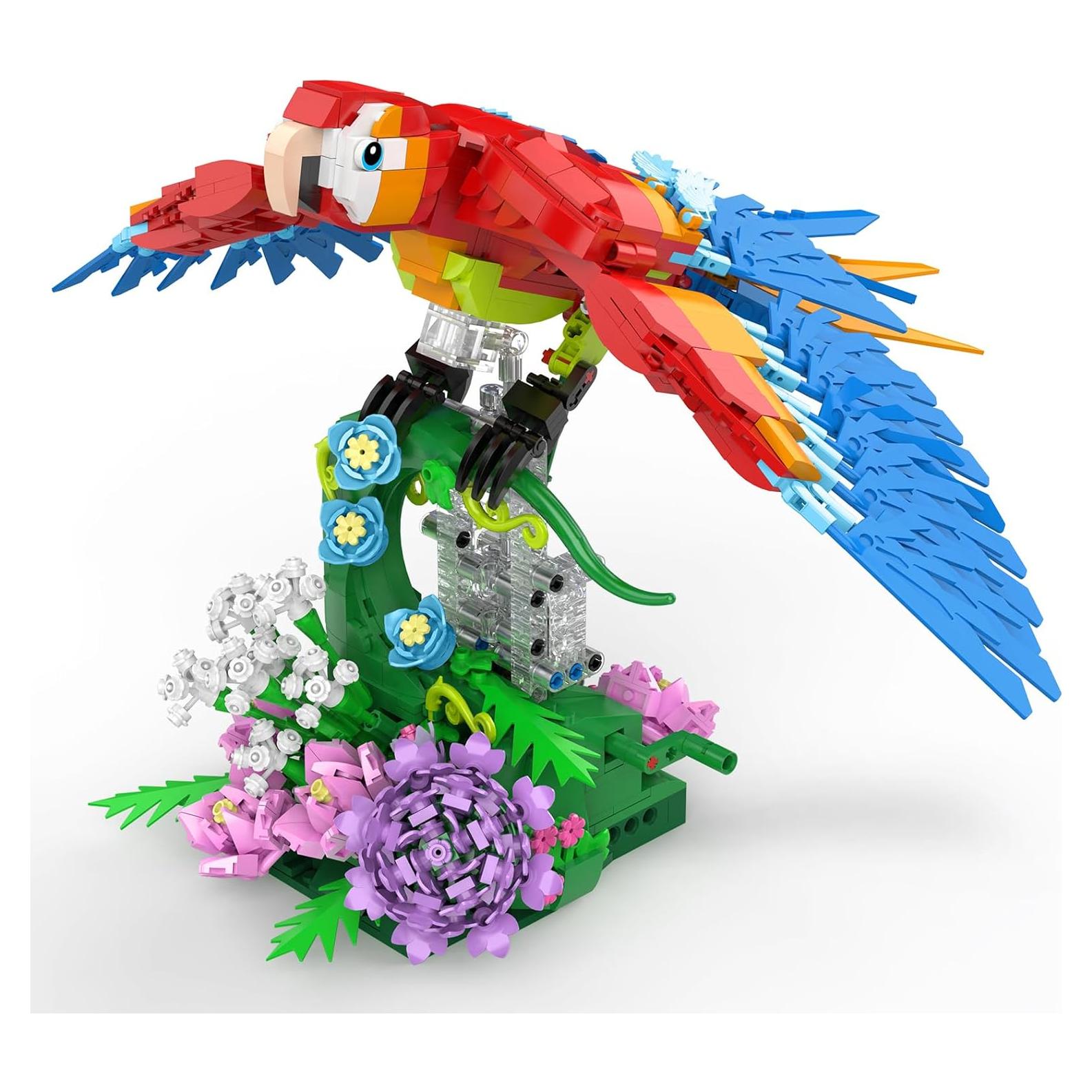 Juego de Construcción Loro Floral Vziimo 1176 Piezas 24.5x46x27 cm