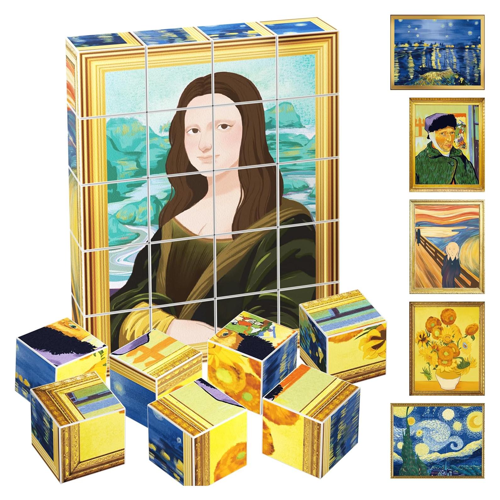 Cubos Magnéticos Educativos PicassoTiles 20pcs Arte Clásico