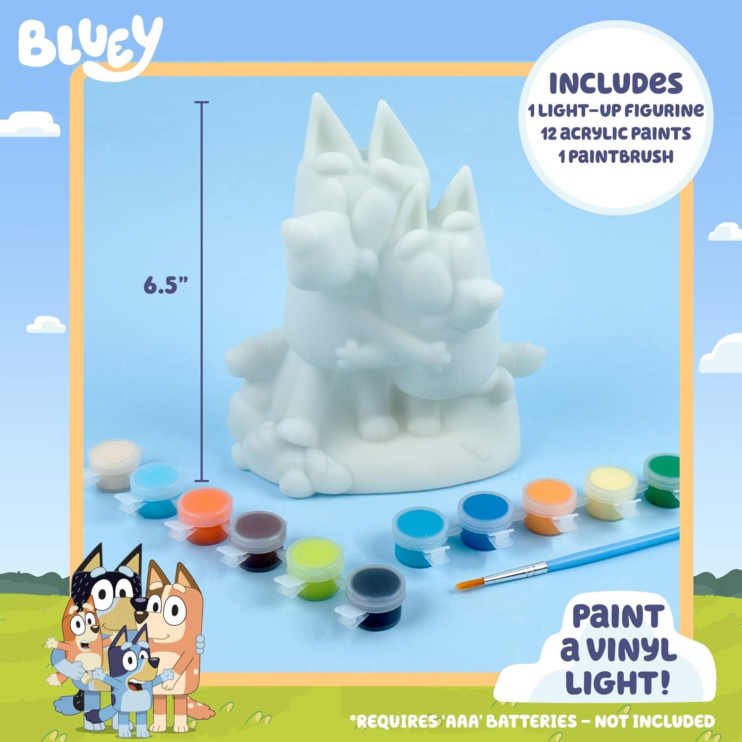 Figurita Iluminada Pintable Bluey y Bingo - Horizon Group USA