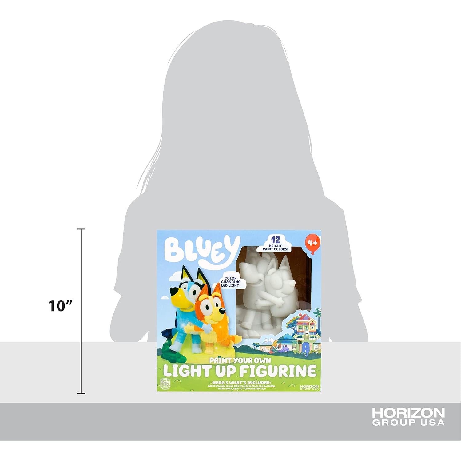 Figurita Iluminada Pintable Bluey y Bingo - Horizon Group USA