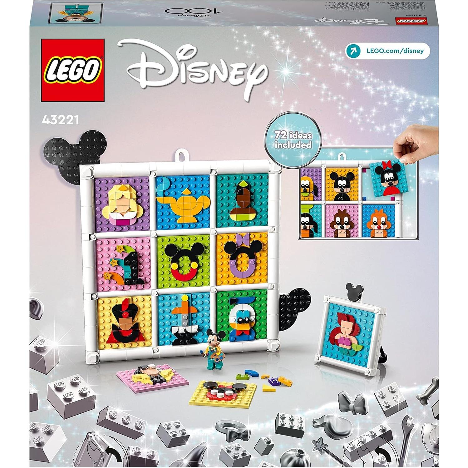 LEGO 100 Años de Disney Set de Manualidades 43221 con 1022 Piezas