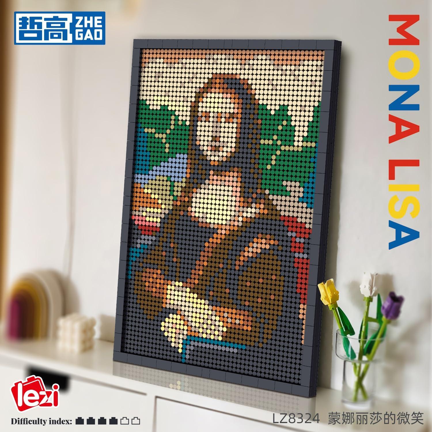 Set de Construcción 3624PCS Retrato Mona Lisa SAMYBLOCKS