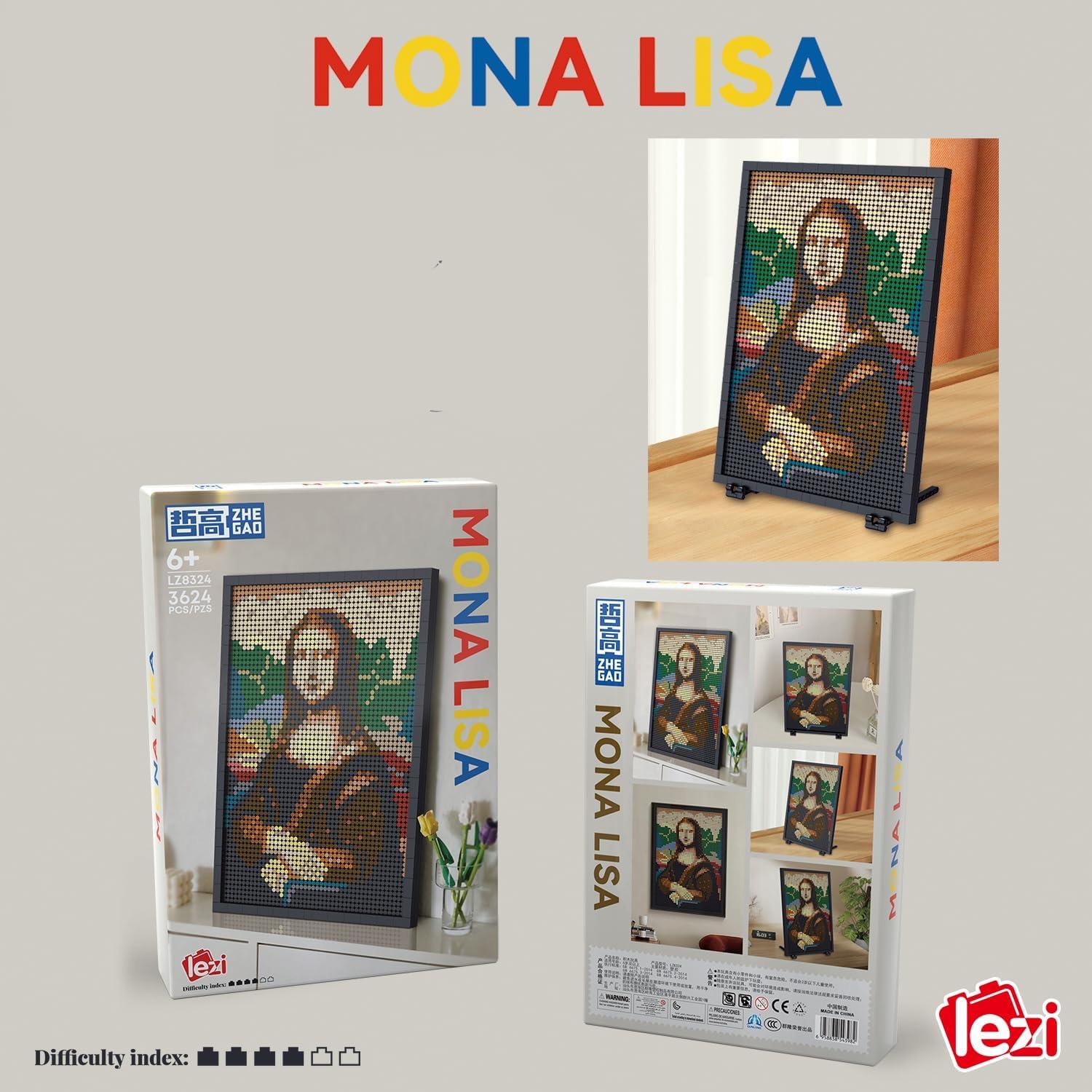 Set de Construcción 3624PCS Retrato Mona Lisa SAMYBLOCKS