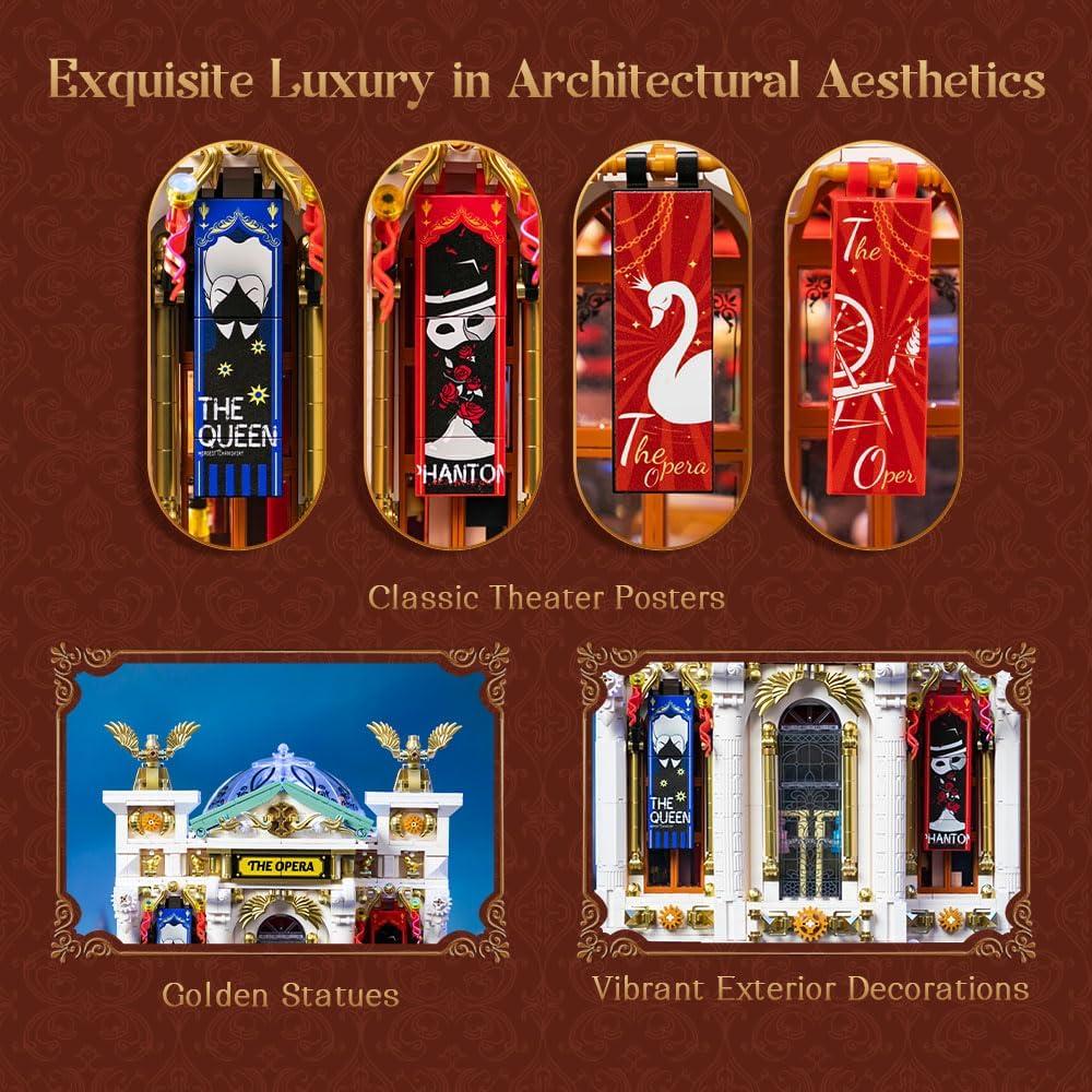 Conjunto de Teatro Europeo Vintage PANTASY - Modular 34x16cm