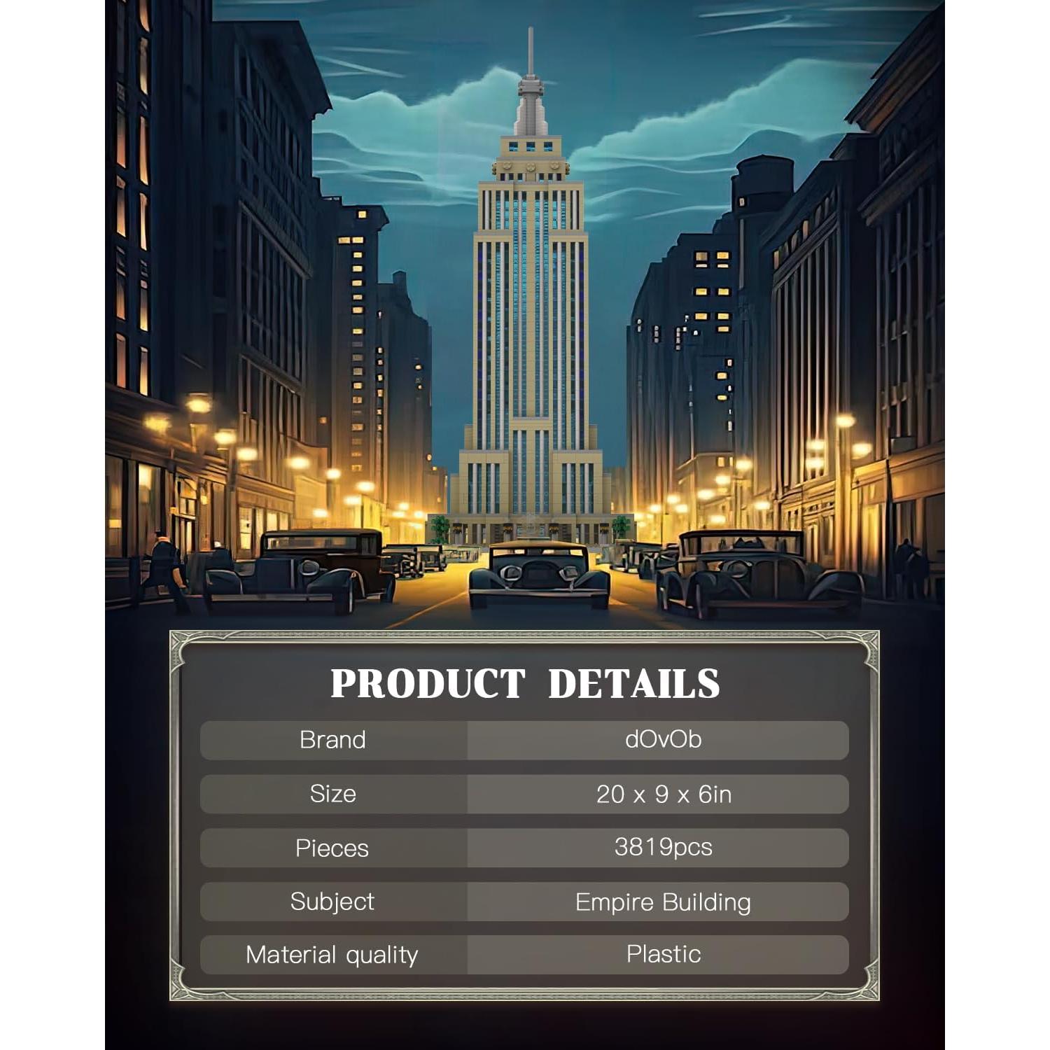 Set de Micro Bloques dOvOb Edificio Empire 3819 Piezas