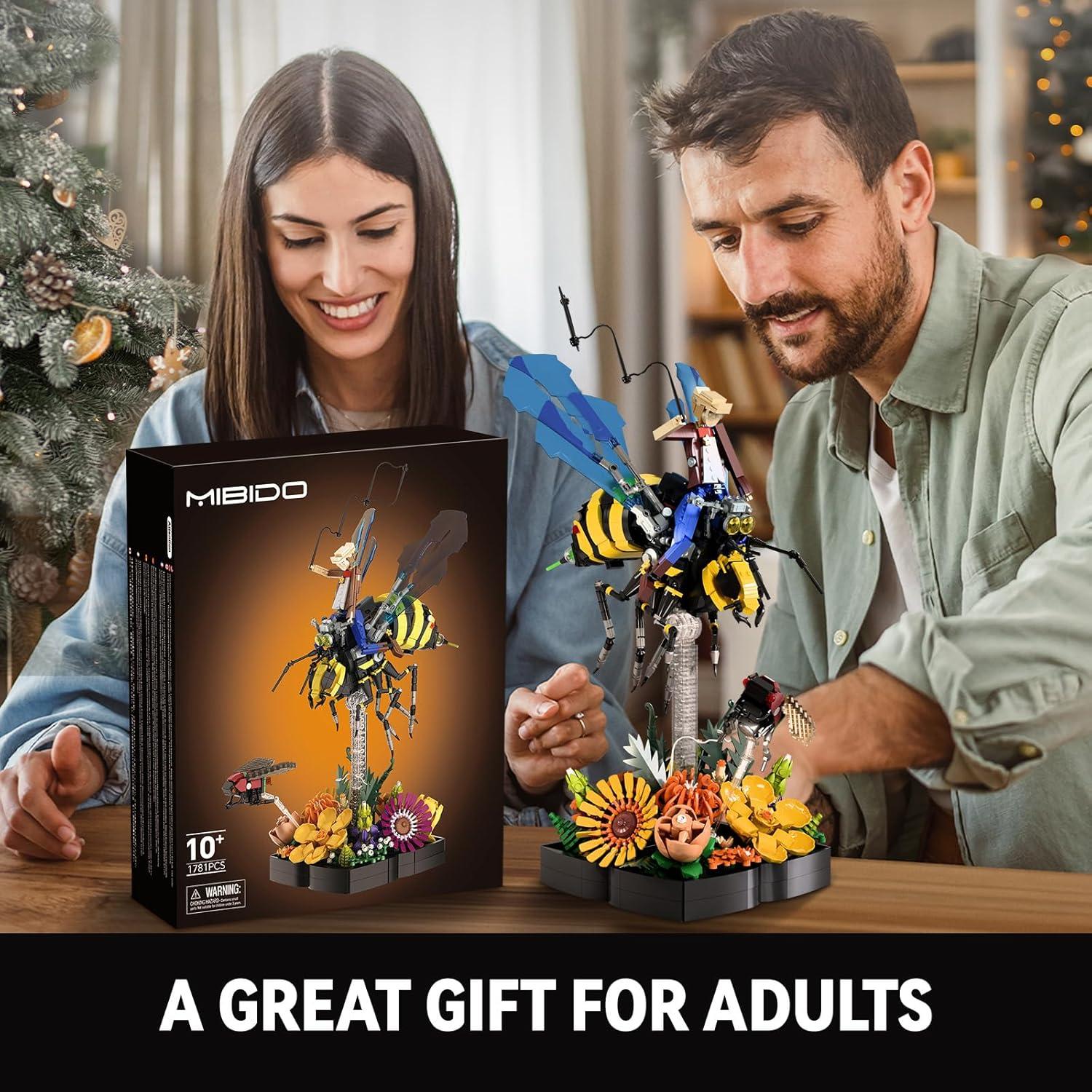 Juego de Construcción de Flores y Abejas Mibido 1781 Piezas