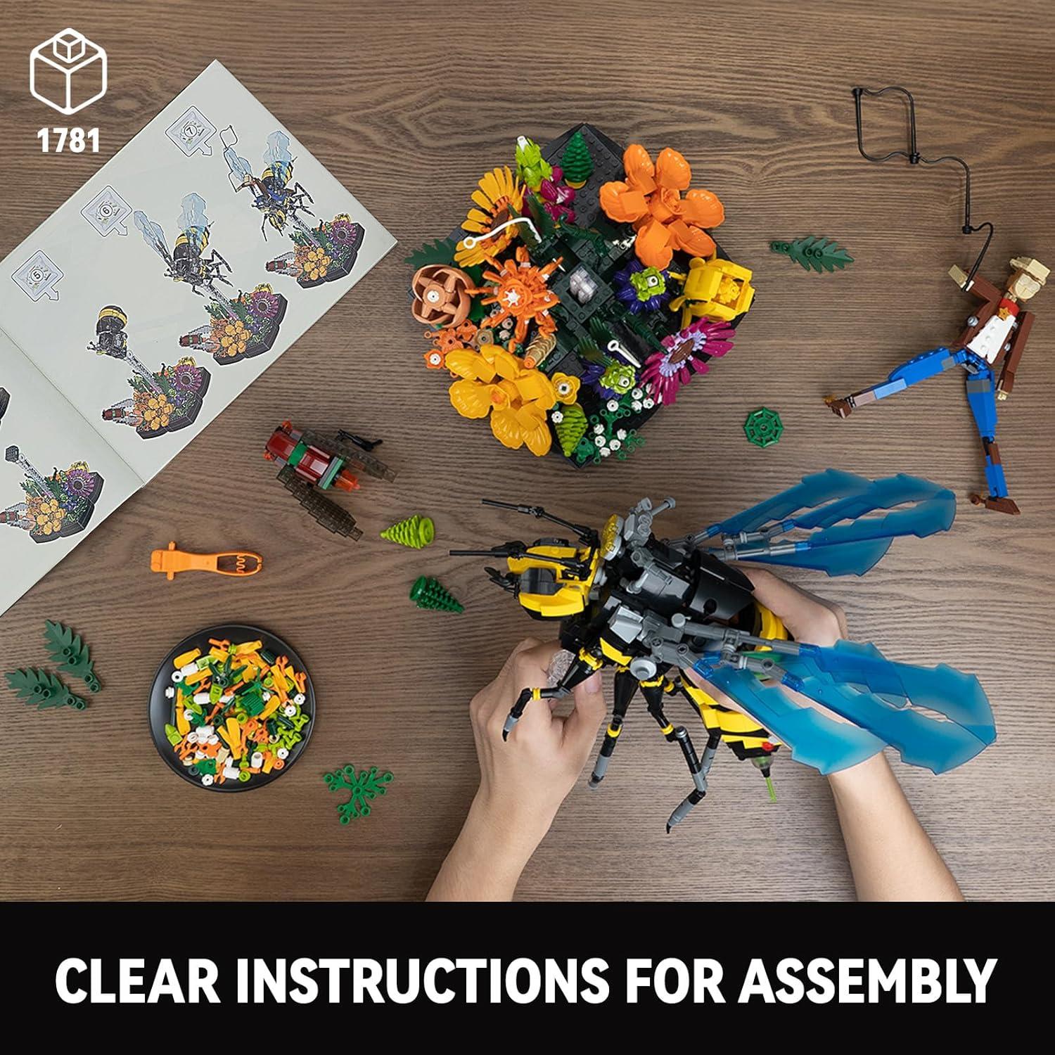 Juego de Construcción de Flores y Abejas Mibido 1781 Piezas