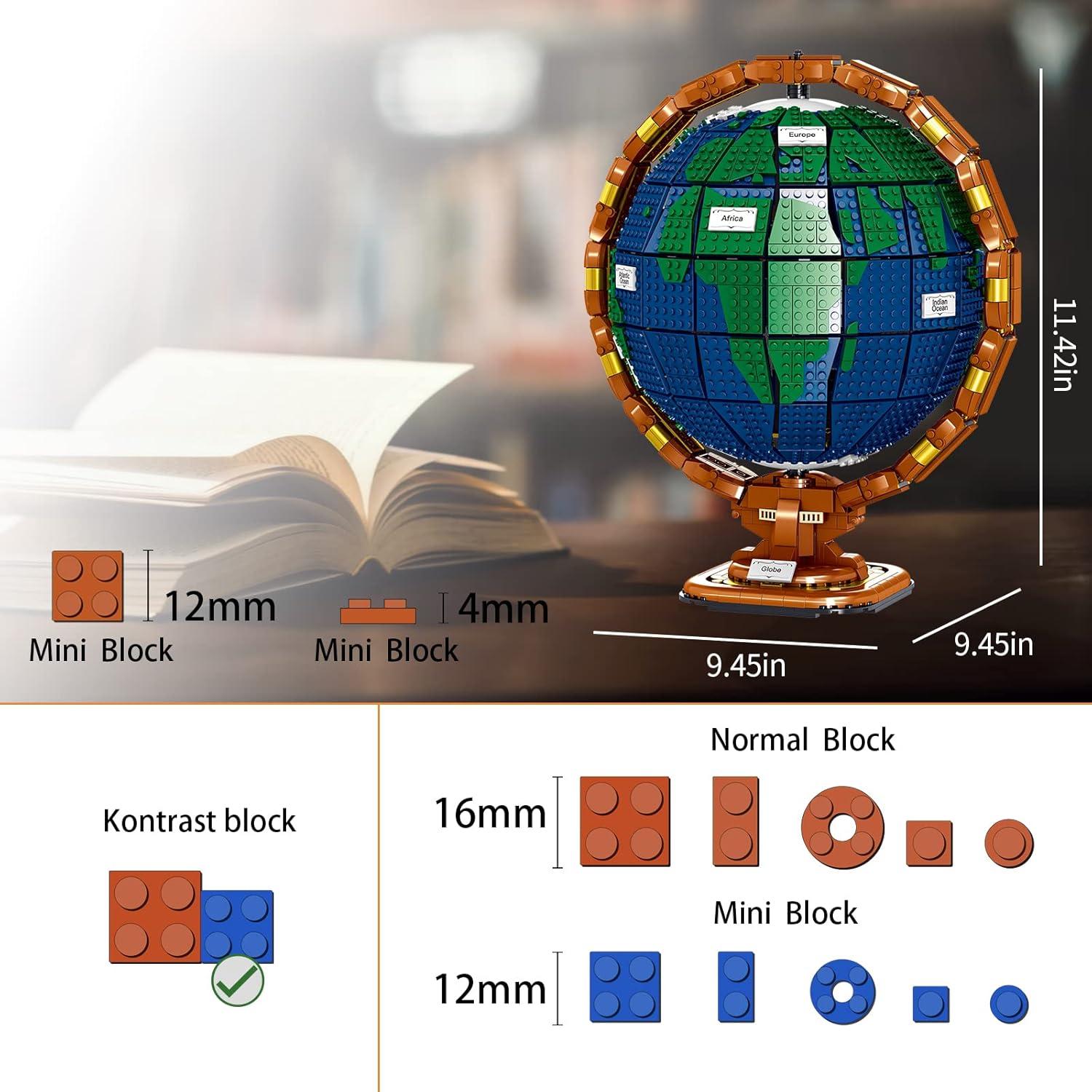 Juego de Construcción Globo Terráqueo Ideas 2514 Piezas 29 cm