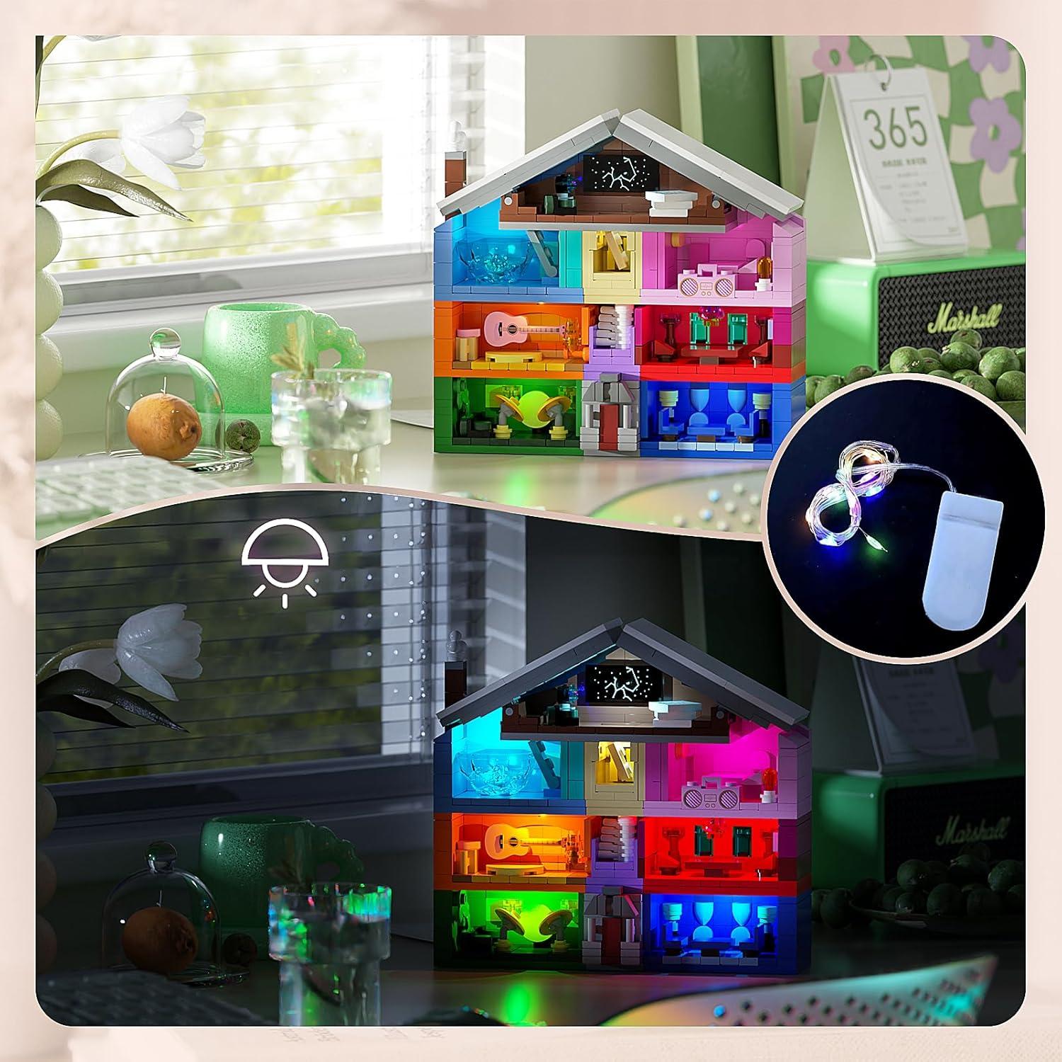 Juego de construcción DreamCreators con luces LED 25x19 cm