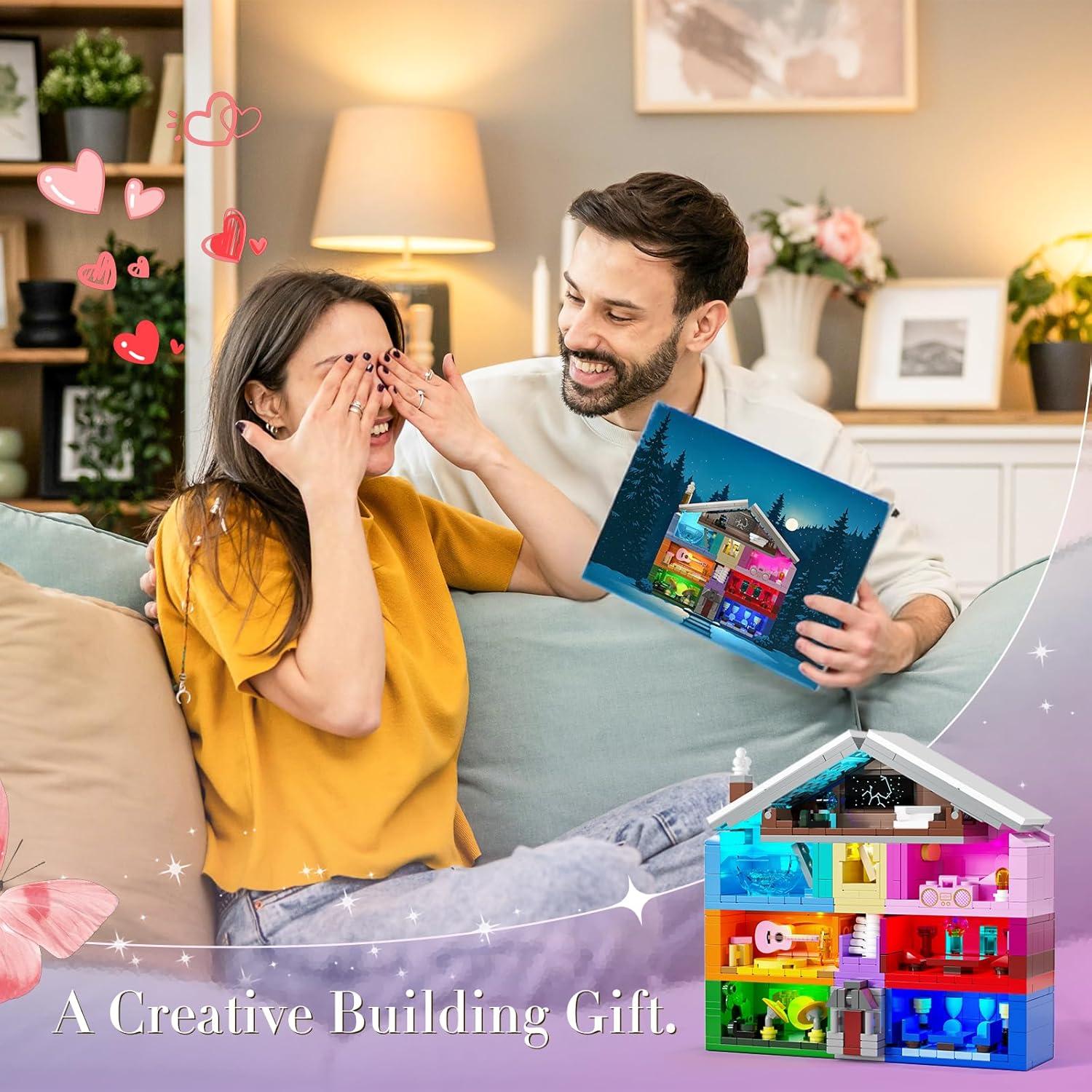 Juego de construcción DreamCreators con luces LED 25x19 cm