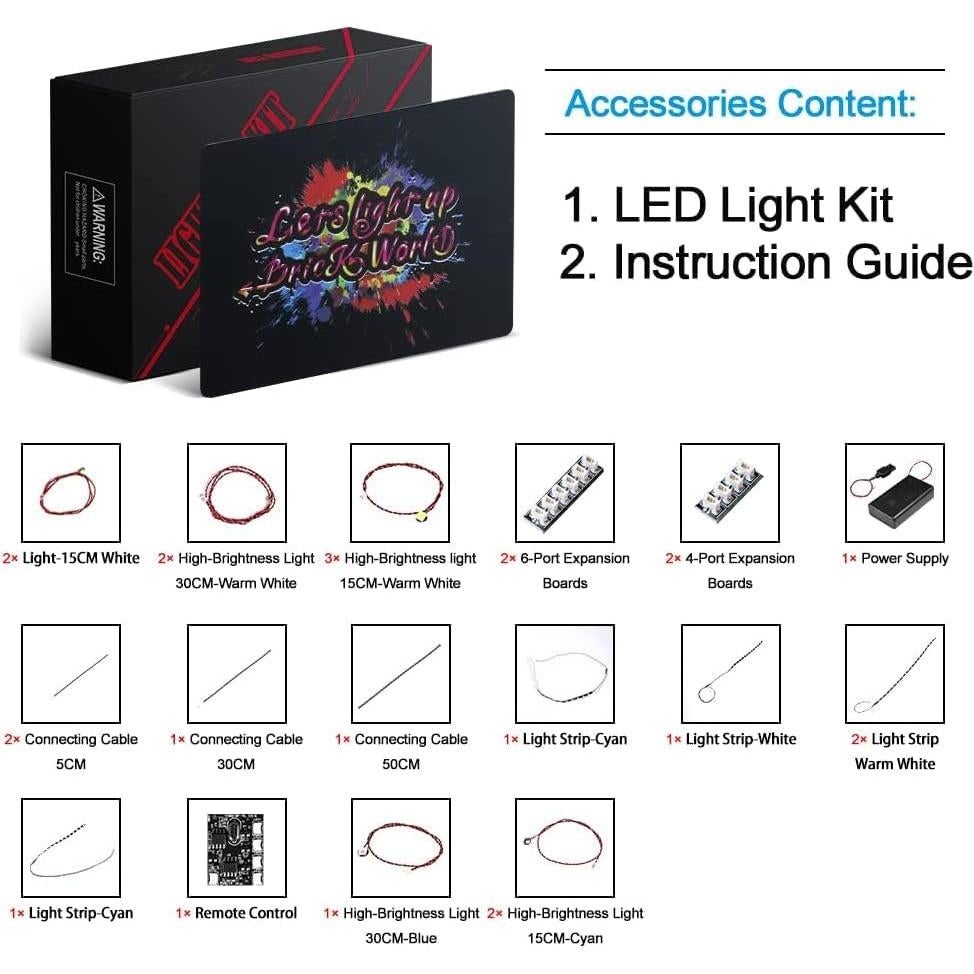 Kit de Luz LED BrickBling para LEGO 21333 Noche Estrellada