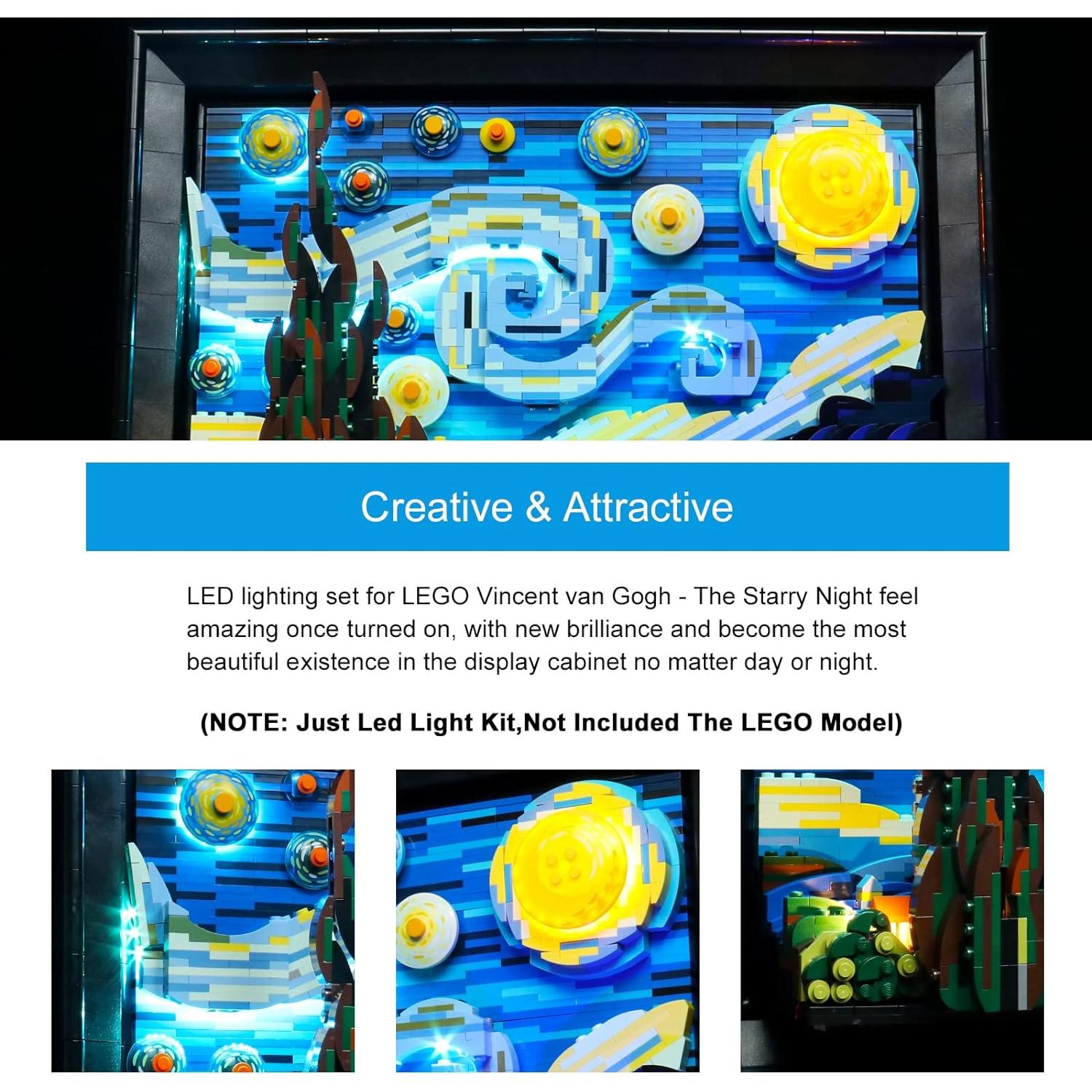 Kit de Luz LED BrickBling para LEGO 21333 Noche Estrellada