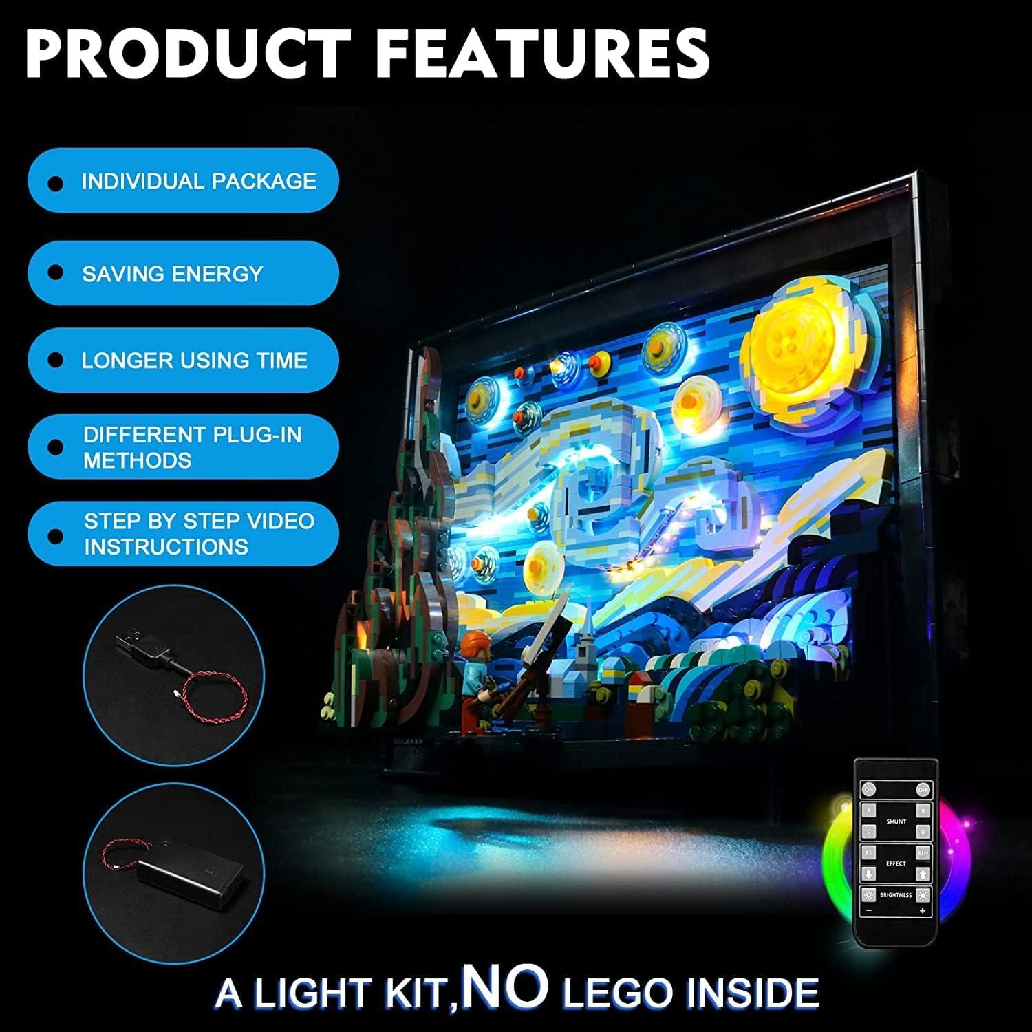 Kit de Luz LED BrickBling para LEGO 21333 Noche Estrellada