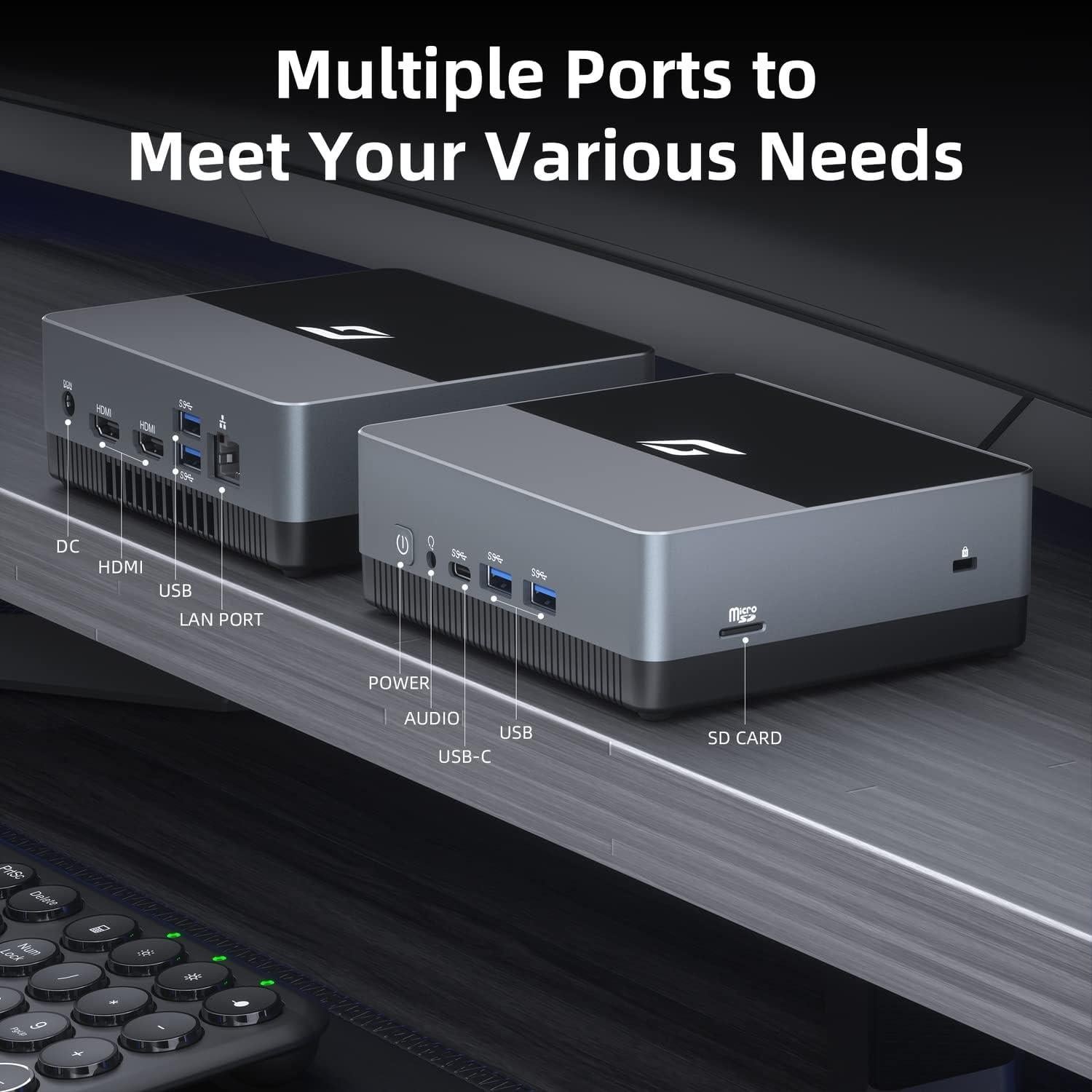 Mini PC CyberGeek Nano J1, Intel N5095A, 16GB RAM, 2TB SSD