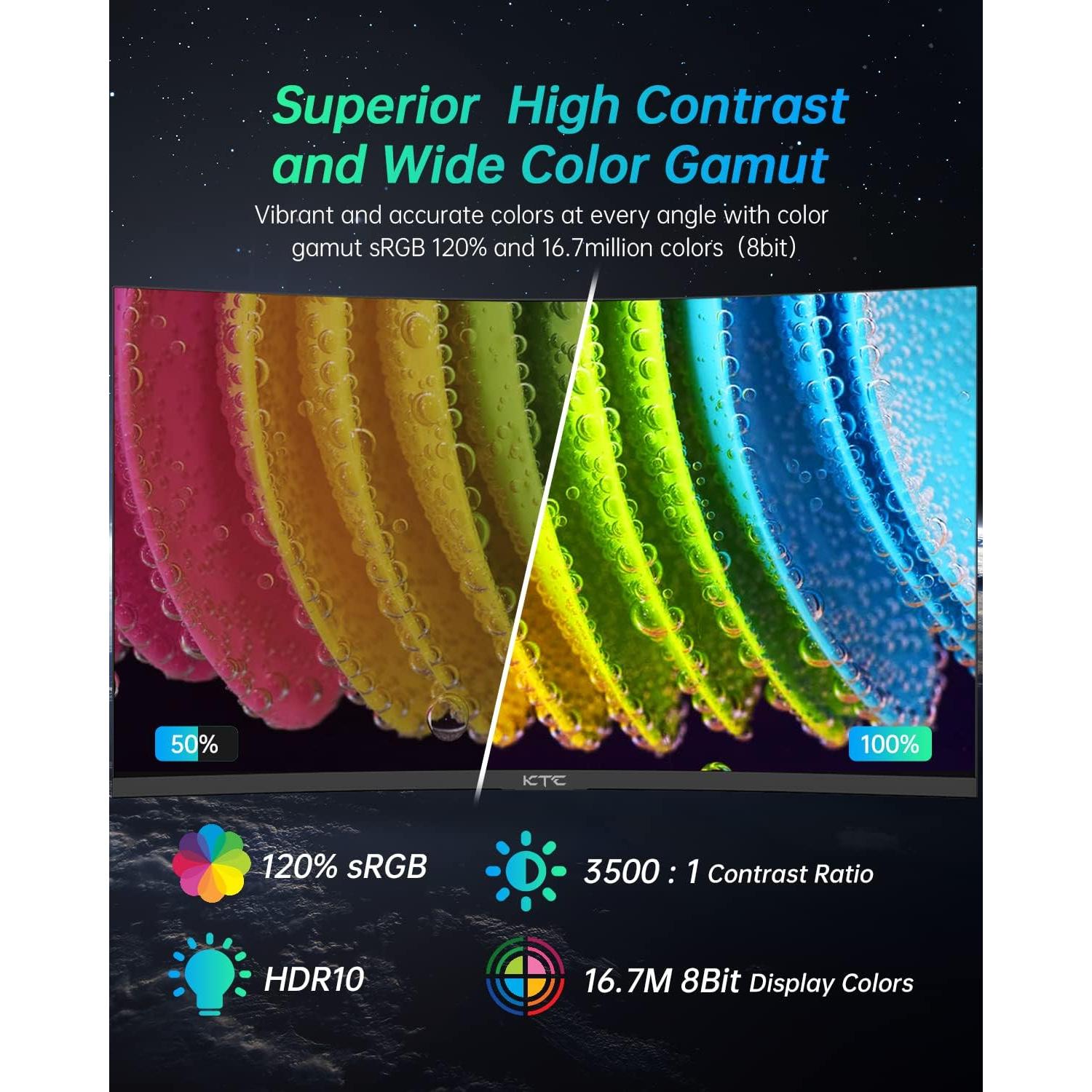 Monitor KTC H32S17 32" 2560x1440 170Hz Curvado