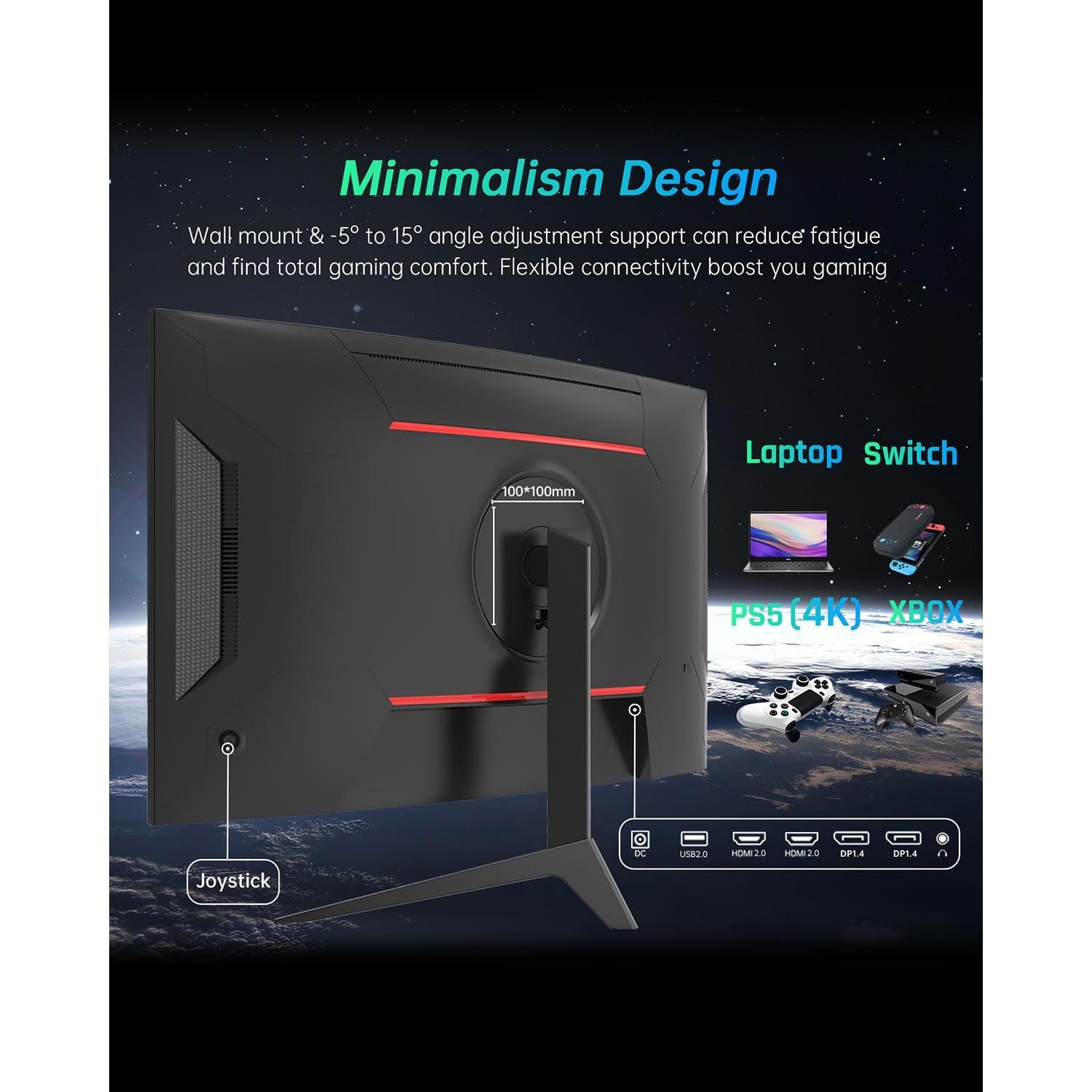 Monitor KTC H32S17 32" 2560x1440 170Hz Curvado