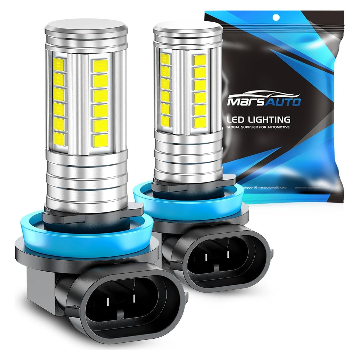 Bombillas de luz de niebla LED Marsauto H11 H8 H16 12000LM