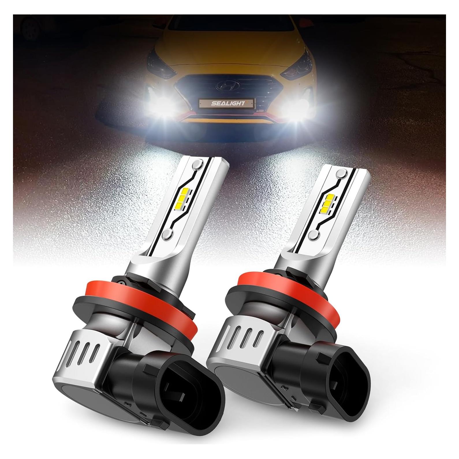 Bombillas LED de Luz de Niebla SEALIGHT H11 F5 12000 Lúmenes 6500K