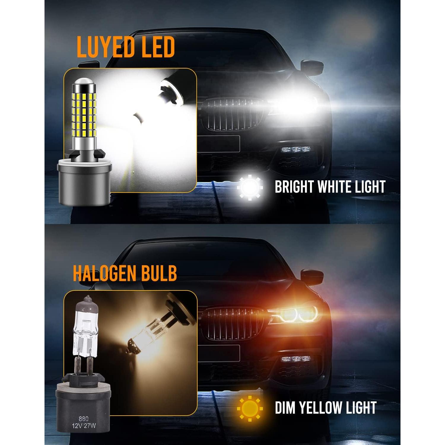 Bombillas LED LUYED 880 Xenón 6500K Paquete de 2