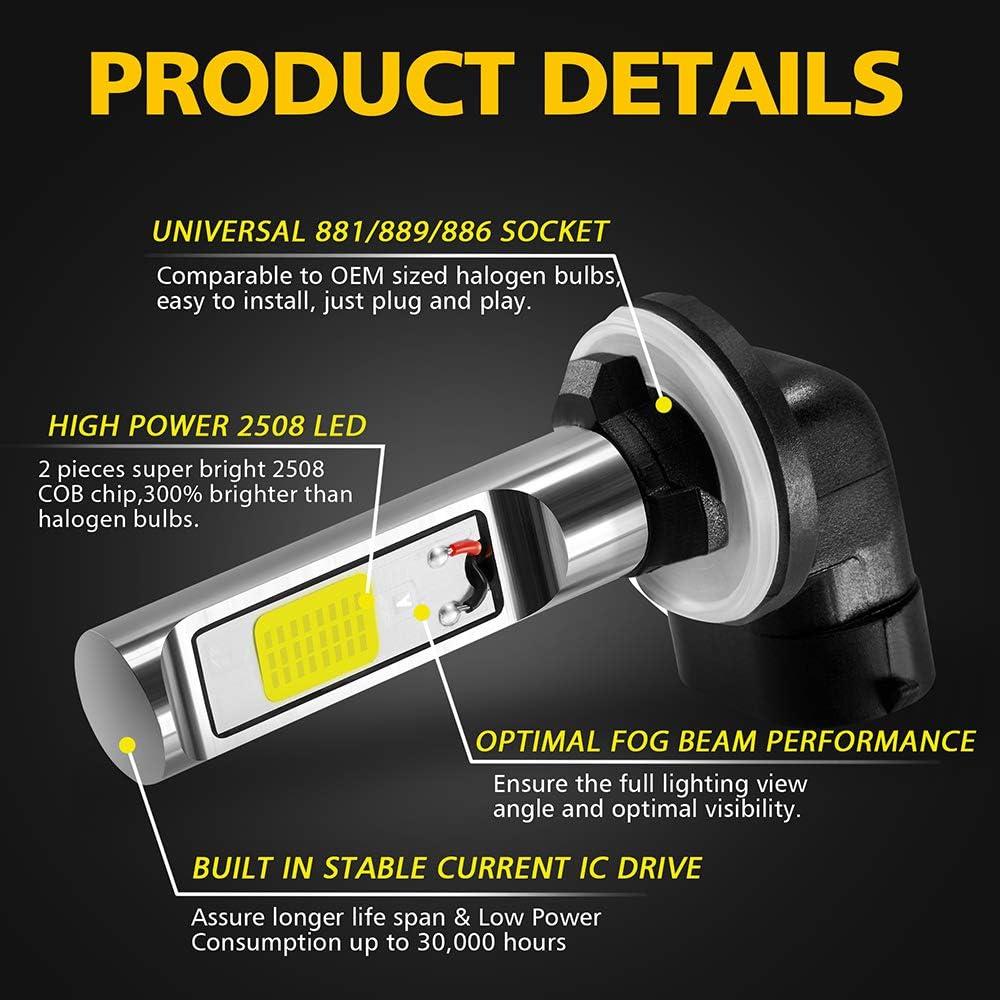 Bombillas LED de Niebla AUXLIGHT 881 6000K - Paquete de 2