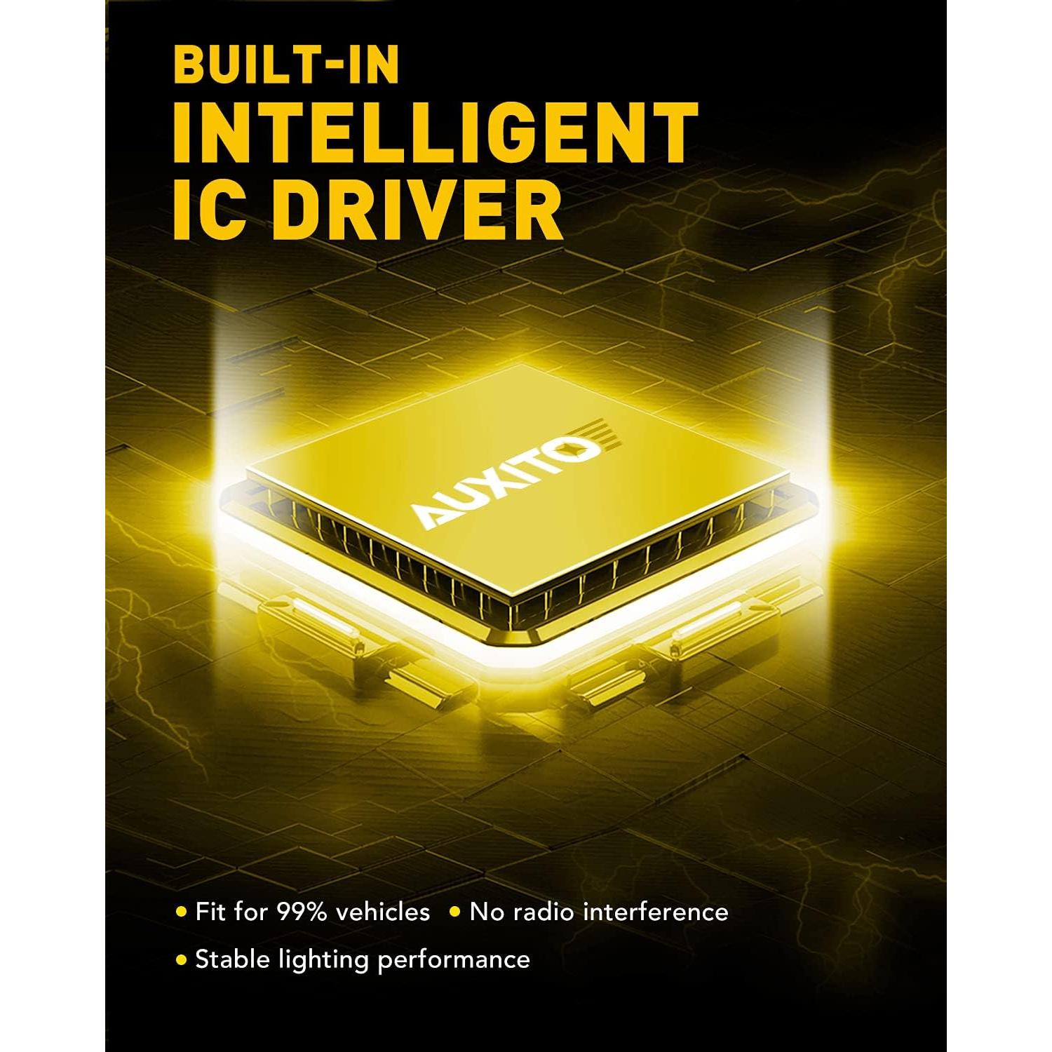 Bombillas LED de Niebla AUXITO 5202 6000LM 6500K Blanco Frío