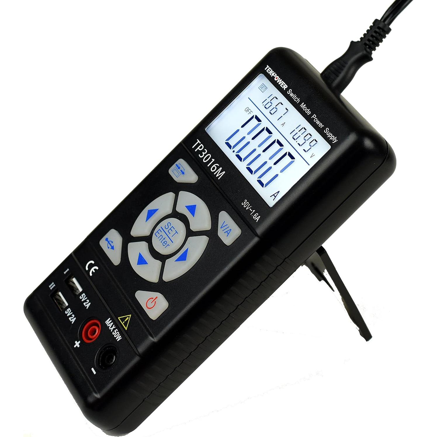 Fuente de Alimentación DC Tekpower TP3016M 0-30V 1.6A USB