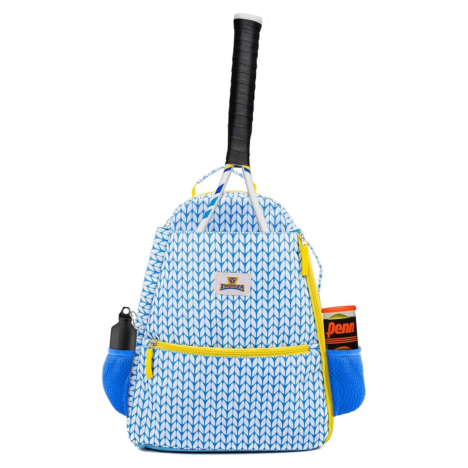 Mochila para Raquetas de Tenis Thorza Azul Claro 2 Raquetas