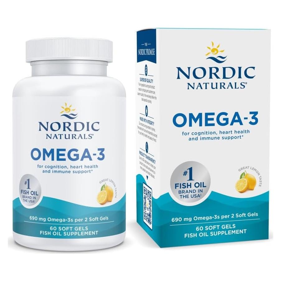 Omega-3 Nordic Naturals 60 Gelatinas Blandas Limón 690 mg