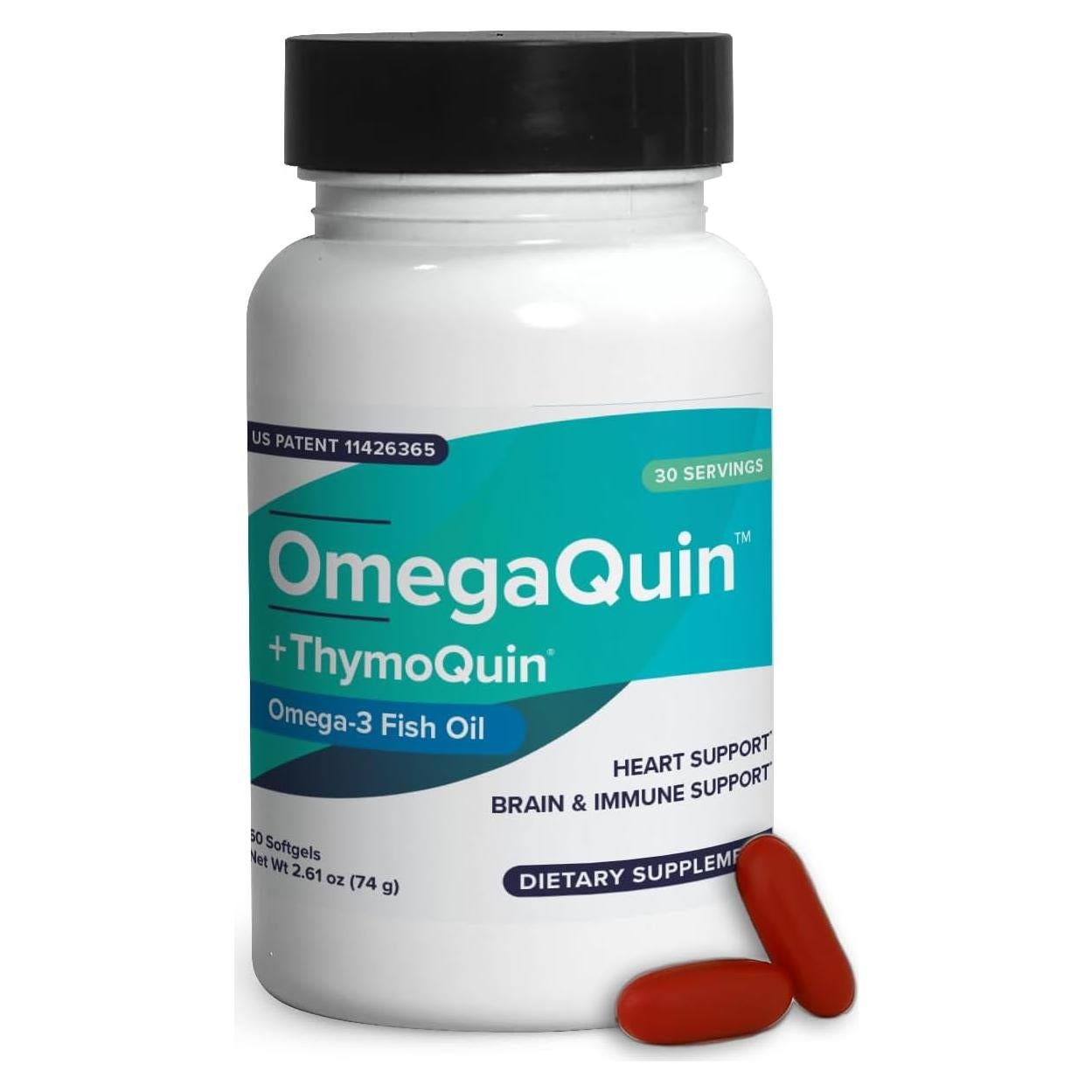 OmegaQuin Suplemento Omega-3 y Timoquinona 60 Cápsulas