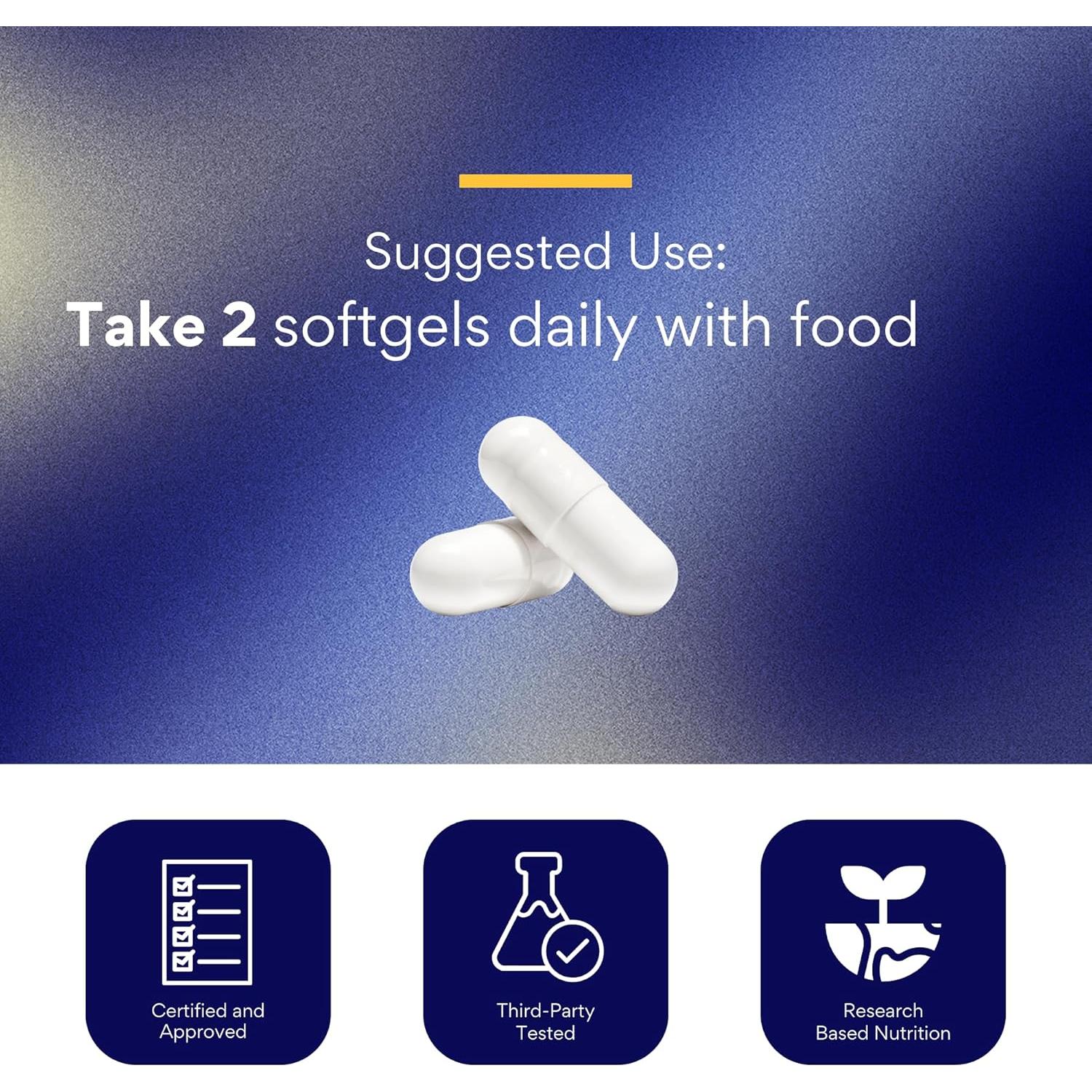 Suplemento Omega 3 Investigación Verificada 1800mg 60 Cápsulas