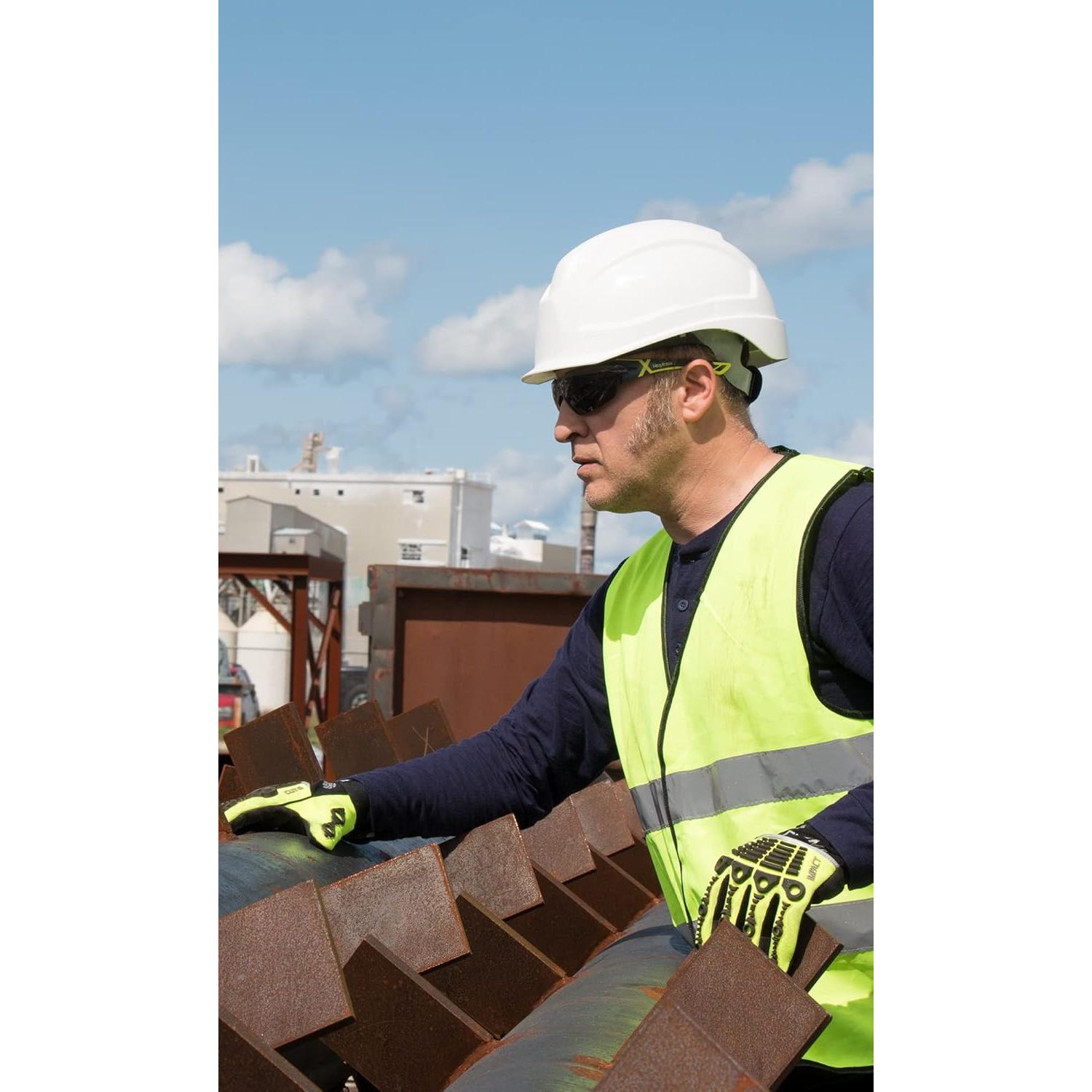 Guantes de Trabajo HexArmor 4026 Alta Visibilidad Mediano