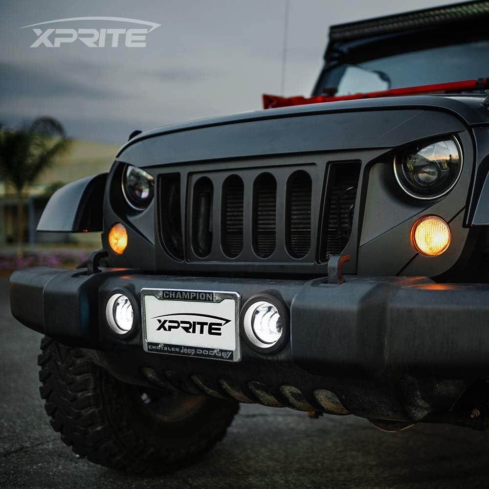 Luces de Niebla LED 4 Pulgadas Xprite 60W Jeep Wrangler 2007-2018