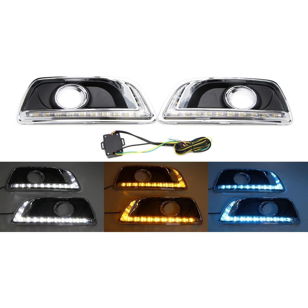 Luz Diurna LED Dreamseek 3 Colores para Chevy Malibu 2013-2016