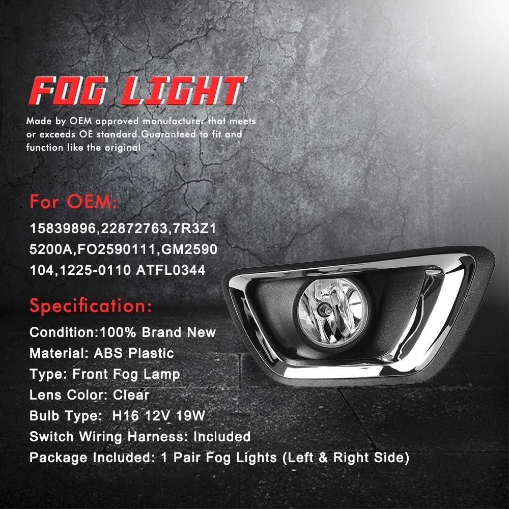 Luces Antiniebla A ABIGAIL para Chevy Colorado 2015-2018 H16 19W