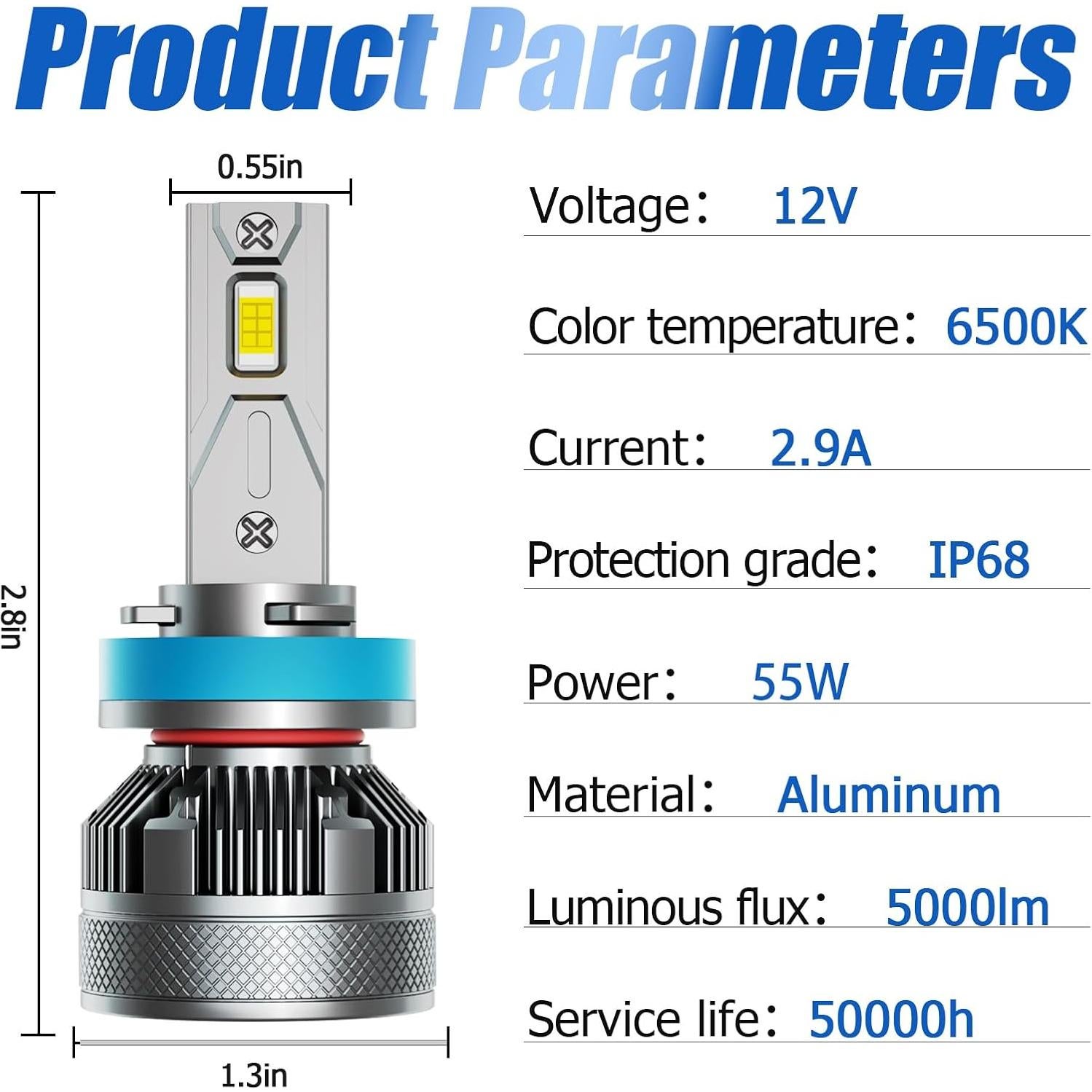 Bombillas LED AWALITED para Ford F150 2015-2023 - 6 Piezas 6000K