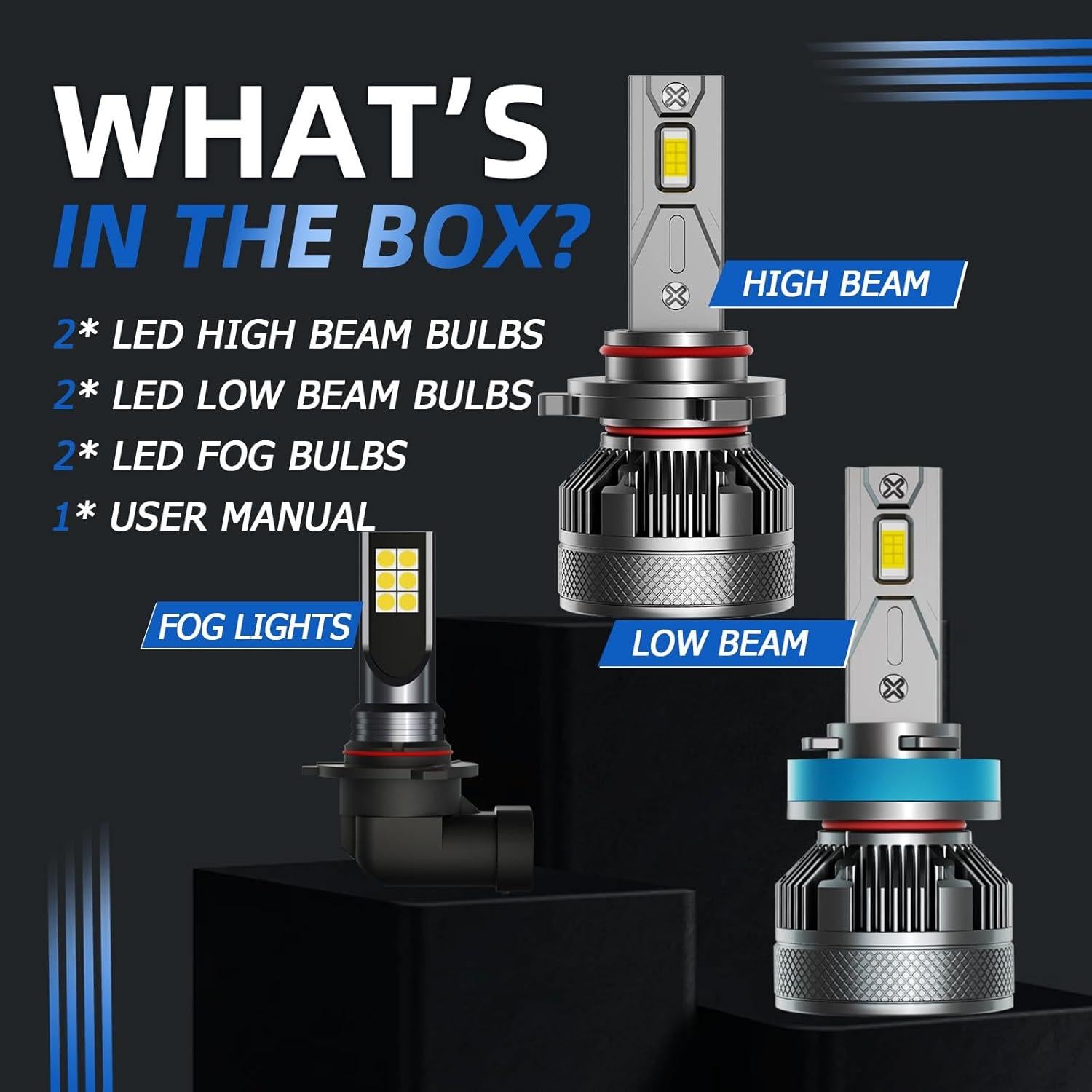 Bombillas LED AWALITED para Ford F150 2015-2023 - 6 Piezas 6000K