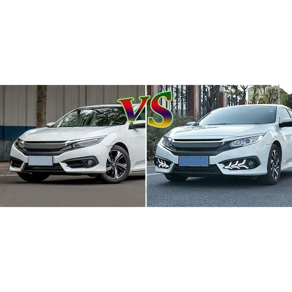 Luces de Circulación Diurna LED Allinoneparts para Honda Civic 2016-2018