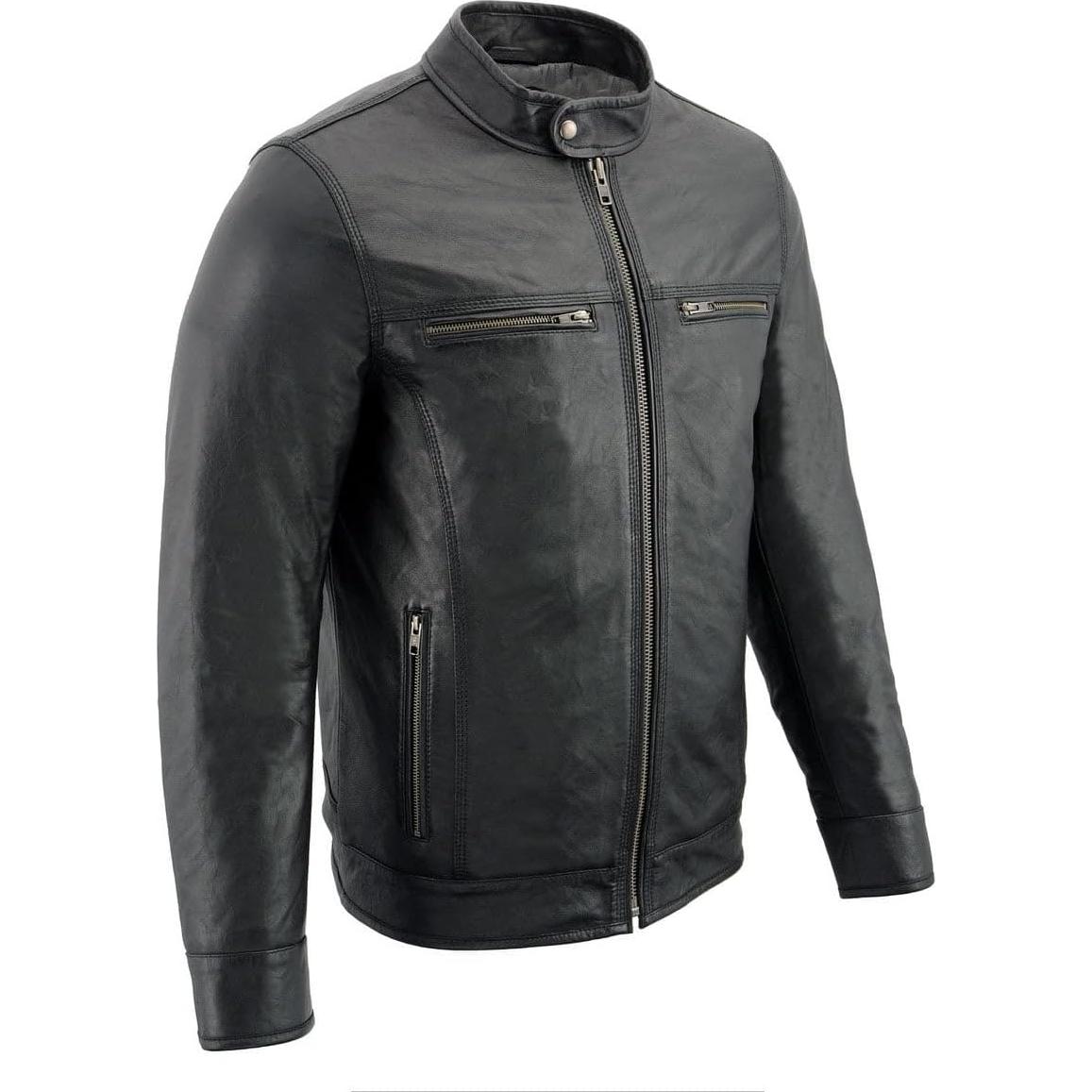 Chaqueta de Moto Milwaukee Leather SFM1866 Negra 3X