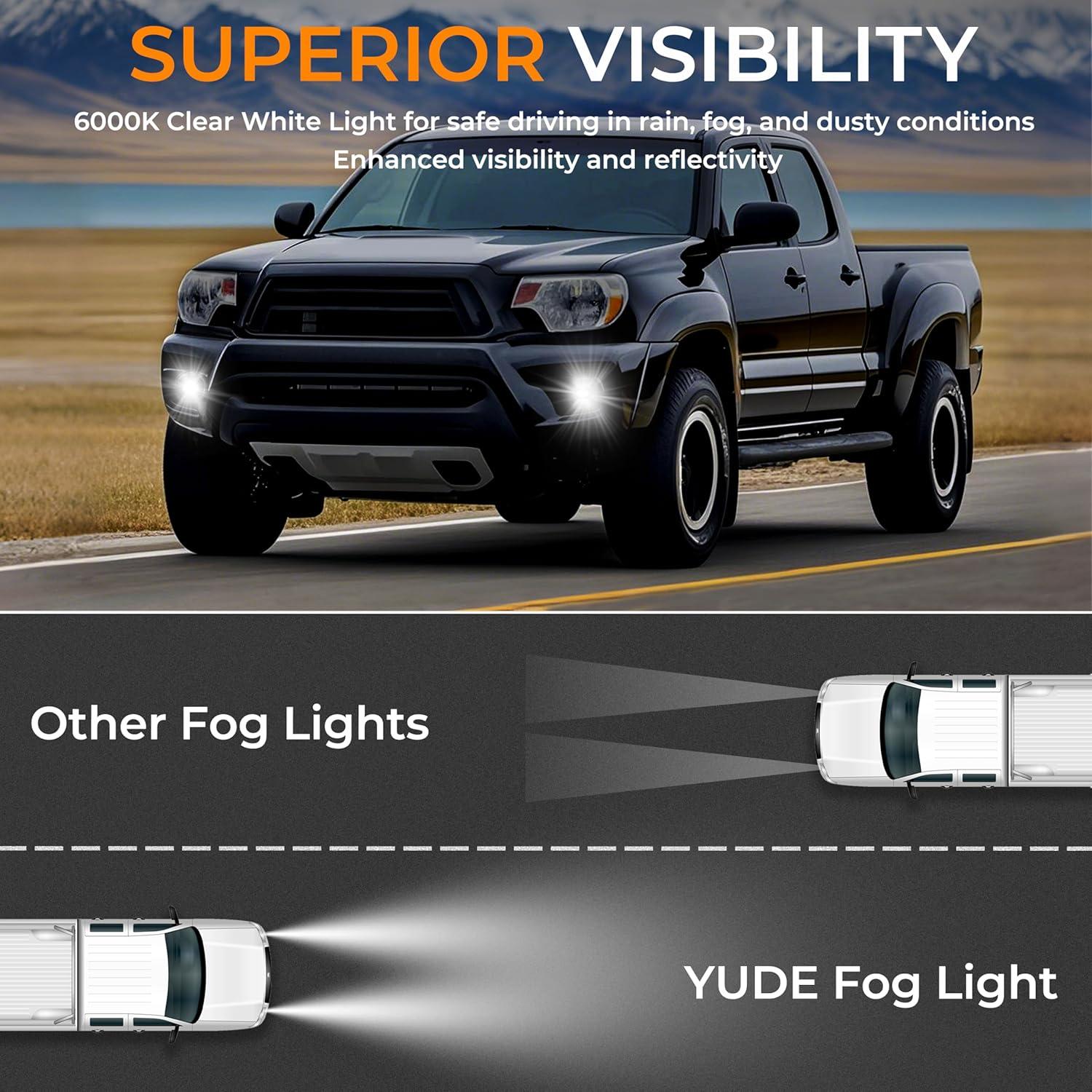 Luces Antiniebla LED YUDE para Toyota Tacoma 2016-2023