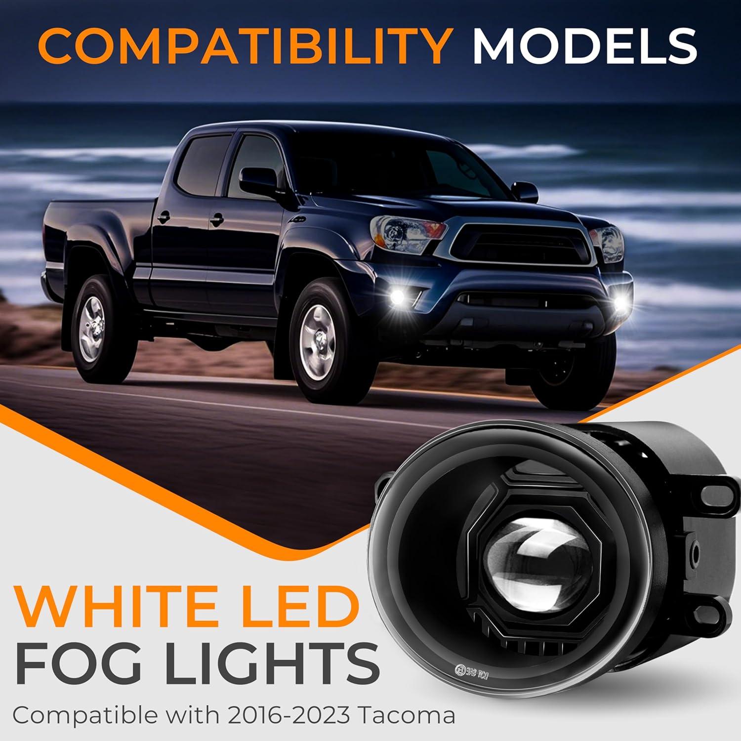 Luces Antiniebla LED YUDE para Toyota Tacoma 2016-2023