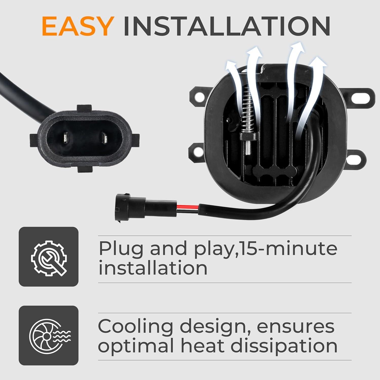 Luces Antiniebla LED YUDE para Toyota Tacoma 2016-2023