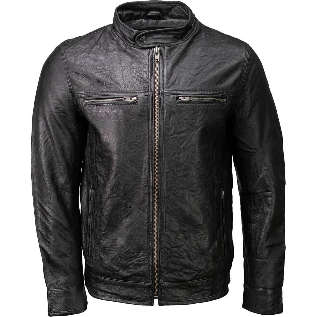 Chaqueta de moto Milwaukee Leather SFM1866 negra XXL