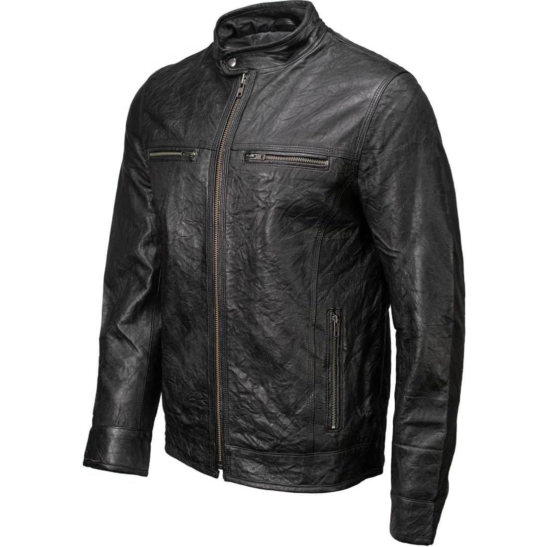 Chaqueta de moto Milwaukee Leather SFM1866 negra XXL