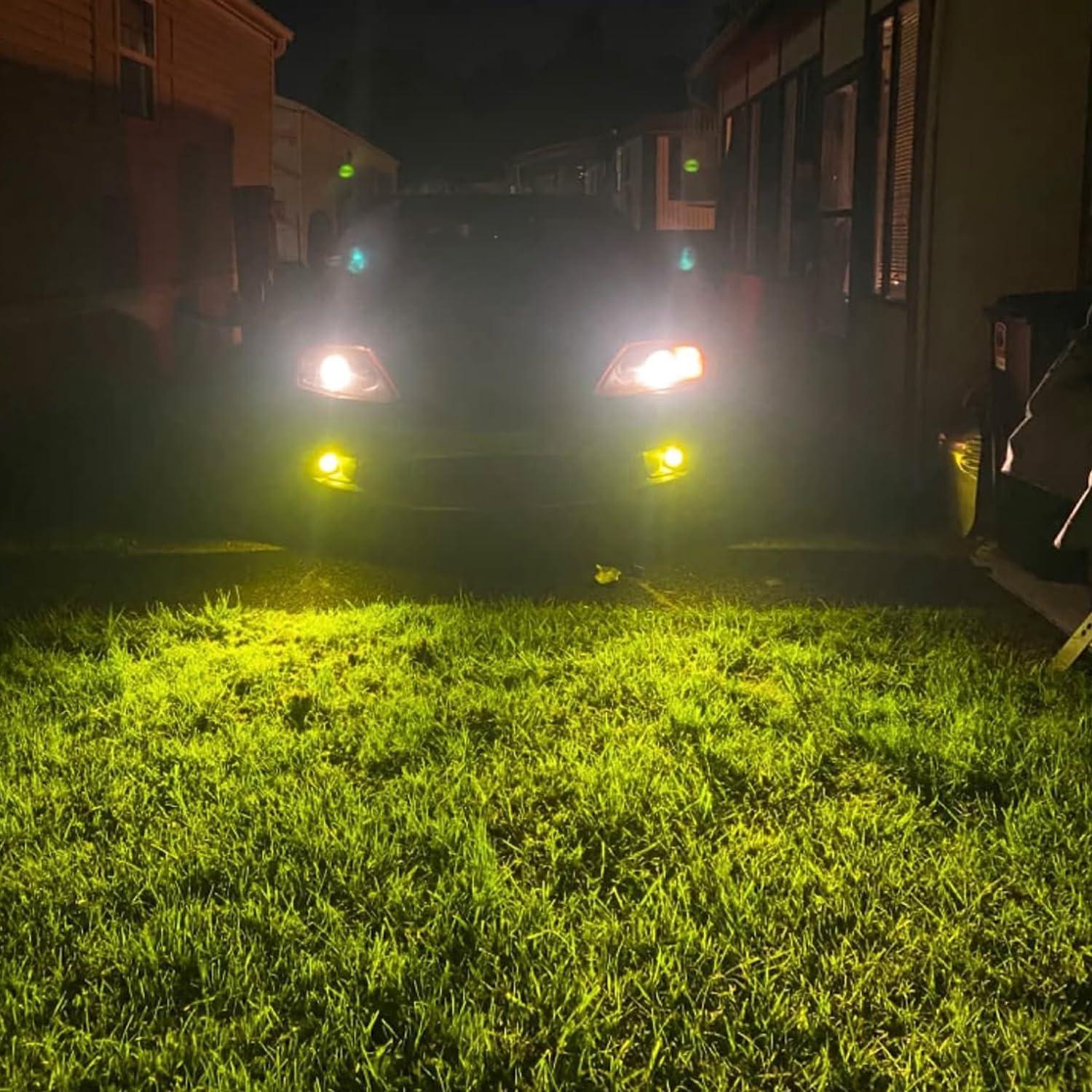Bombillas LED de Niebla PHINLION 9006 Amarillo 3800 Lúmenes